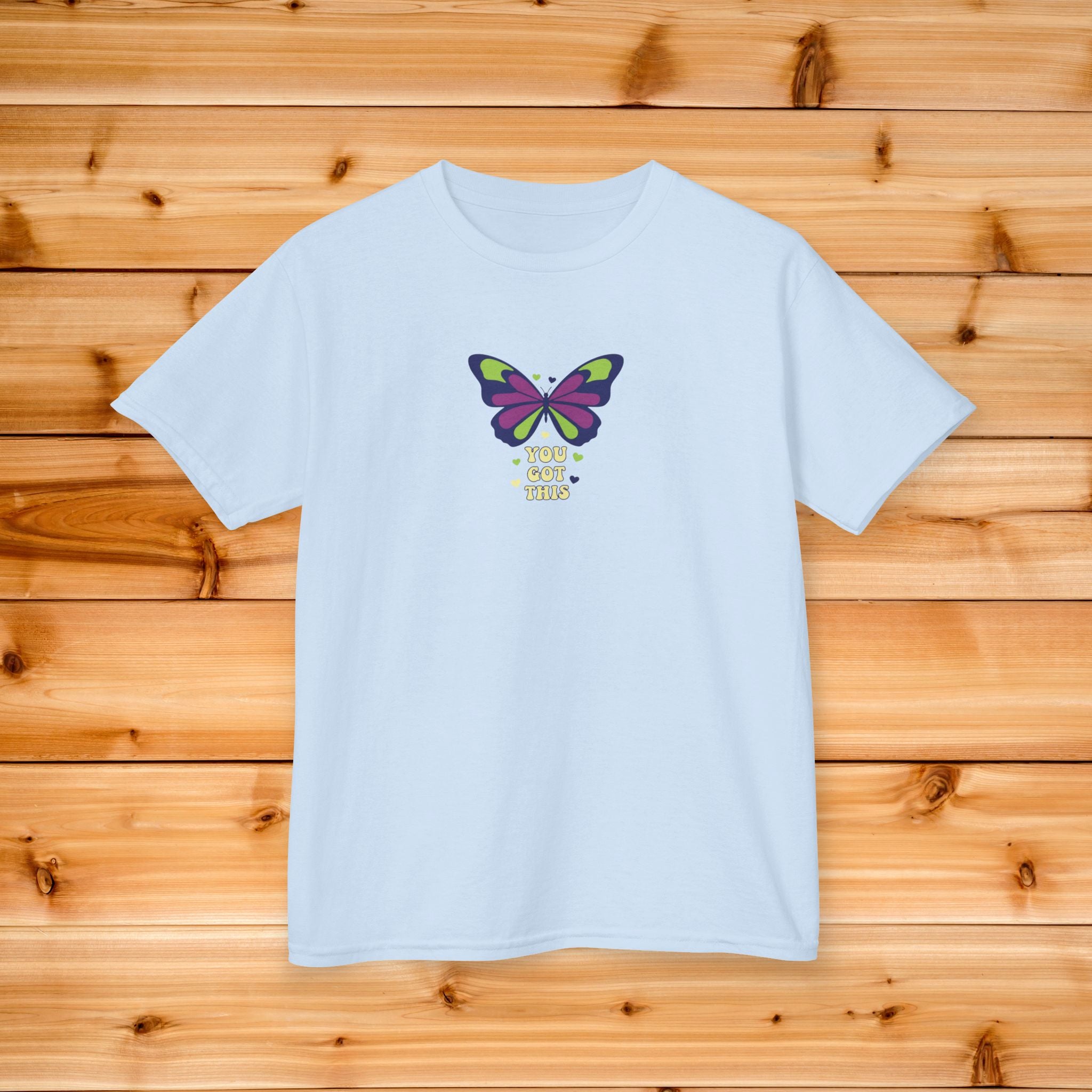 Purple Green Butterfly Tee | Kids nature insect graphic