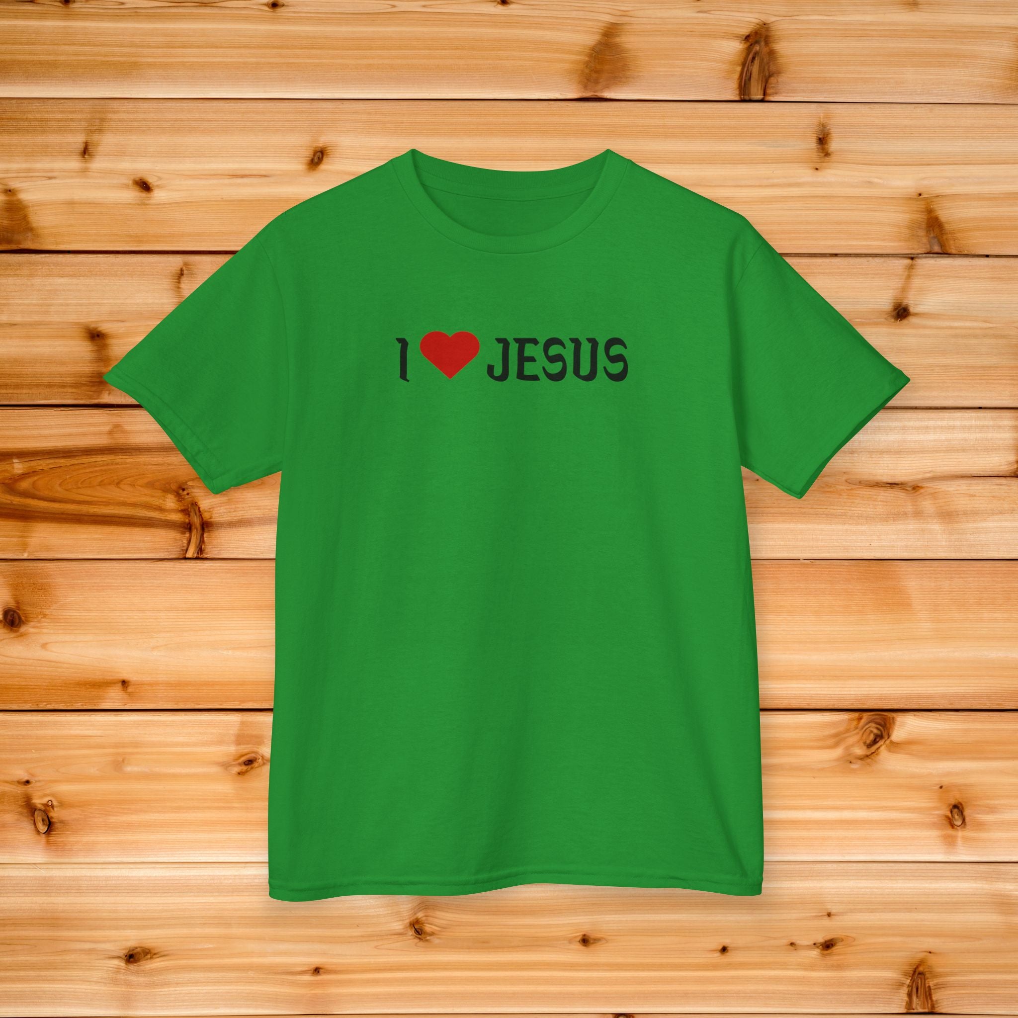 Kids I Love Jesus Kids Tee, Youth Christian Jesus Shirt, Kids summer graphic Tshirt, Faithful Kids tee, minimal graphic youth tee