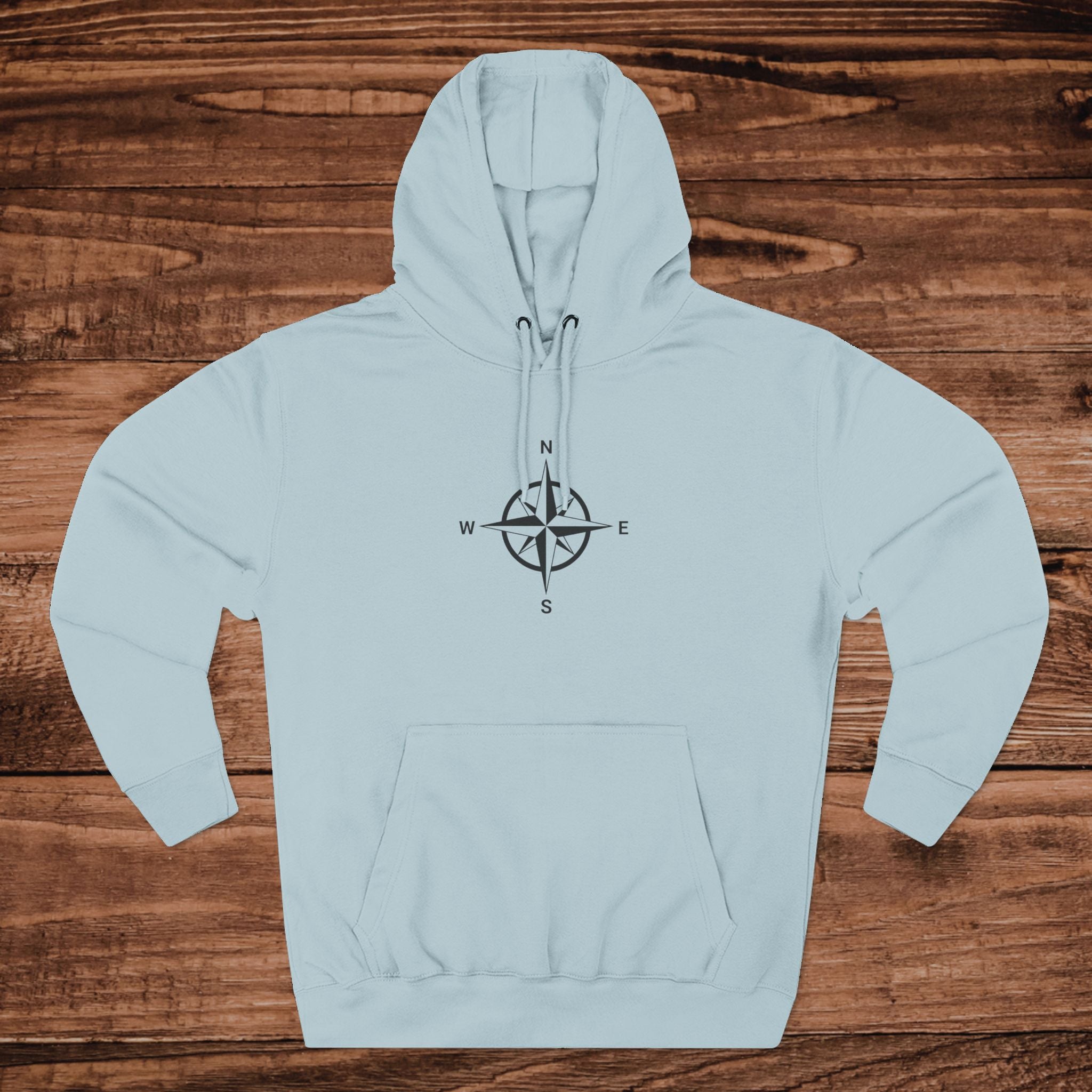 Minimal Compass Graphic Hoodie | Nautical North South East West