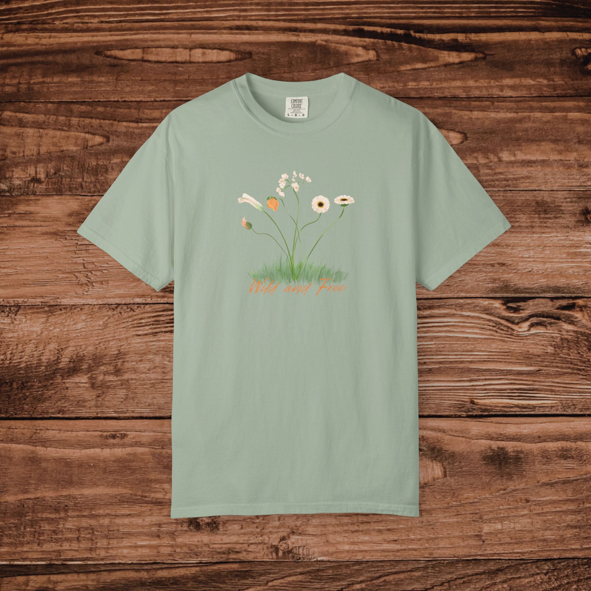 Wild and Free Floral T-Shirt | Wild Flower Meadow Floral Tee