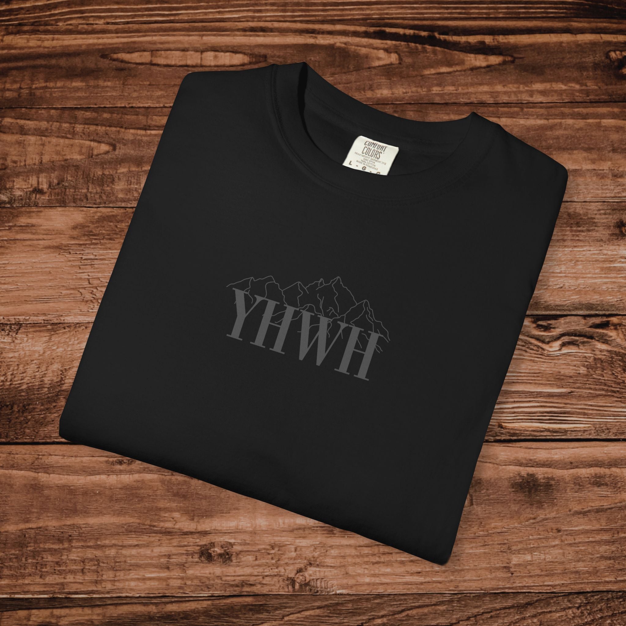YHWH Shirt, Yahweh Hebrew Tee, Christian Minimalist T-shirt, Names of God Apparel, Biblical Typography Shirt | Faith Based Gift for Women