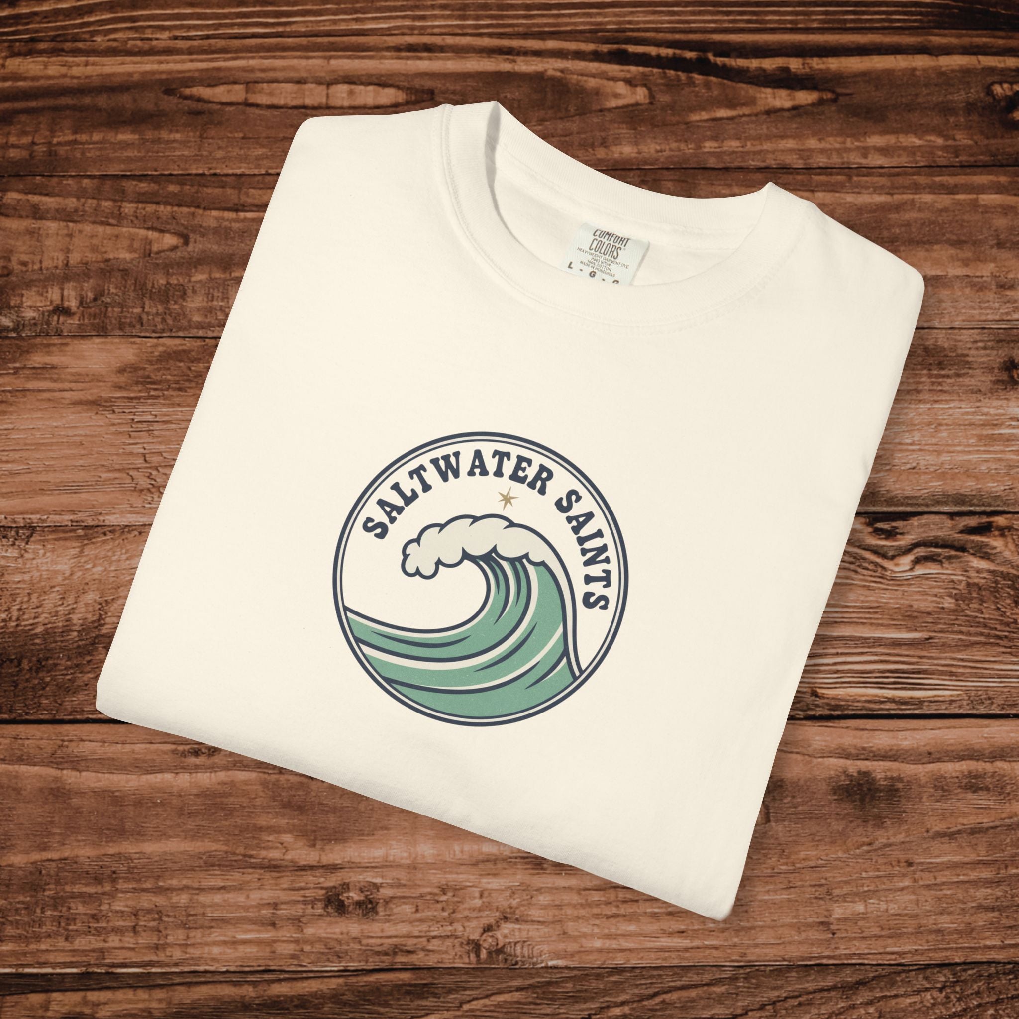 Saltwater Salts Wave Logo T-Shirt | Surf Ocean Graphic Tee