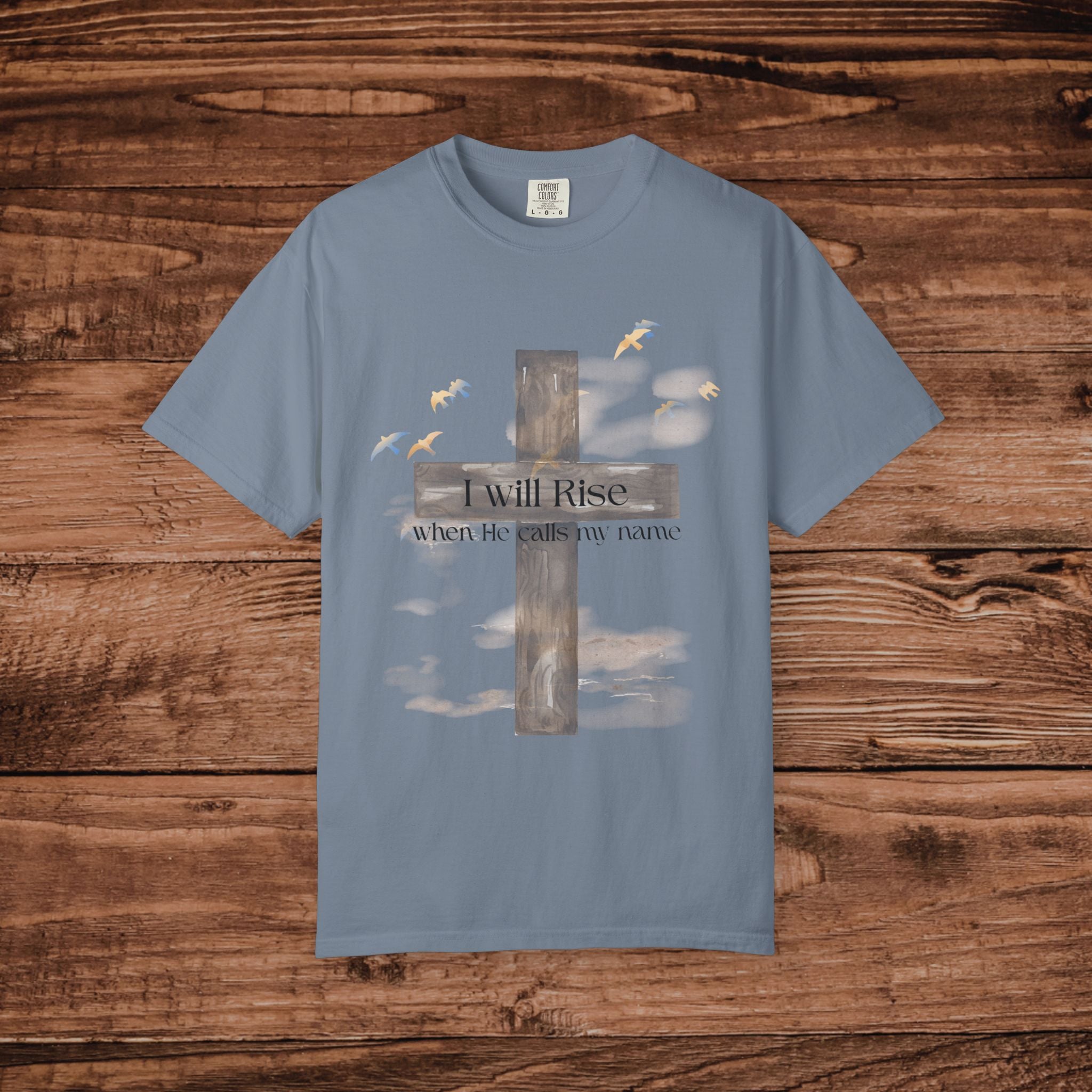 I Will Rise cross design T-Shirt | Christian faith