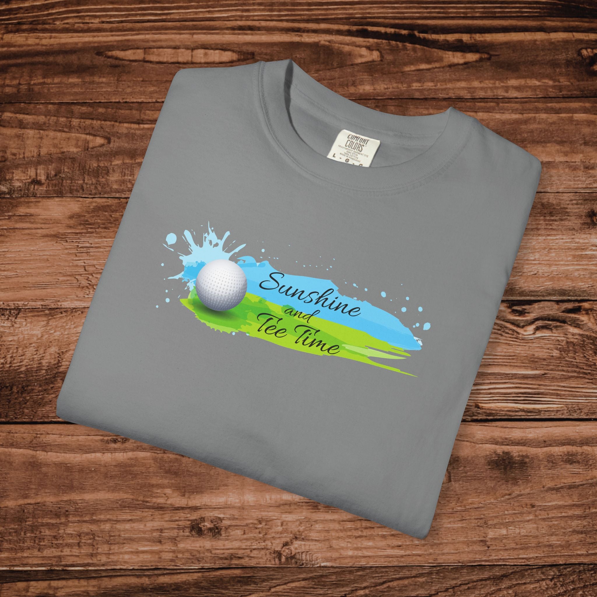 Sunshine Tee Time Golf T-shirt | Golf Summer Tee | Unisex Mens Womens | Golf Aesthetic Tshirt