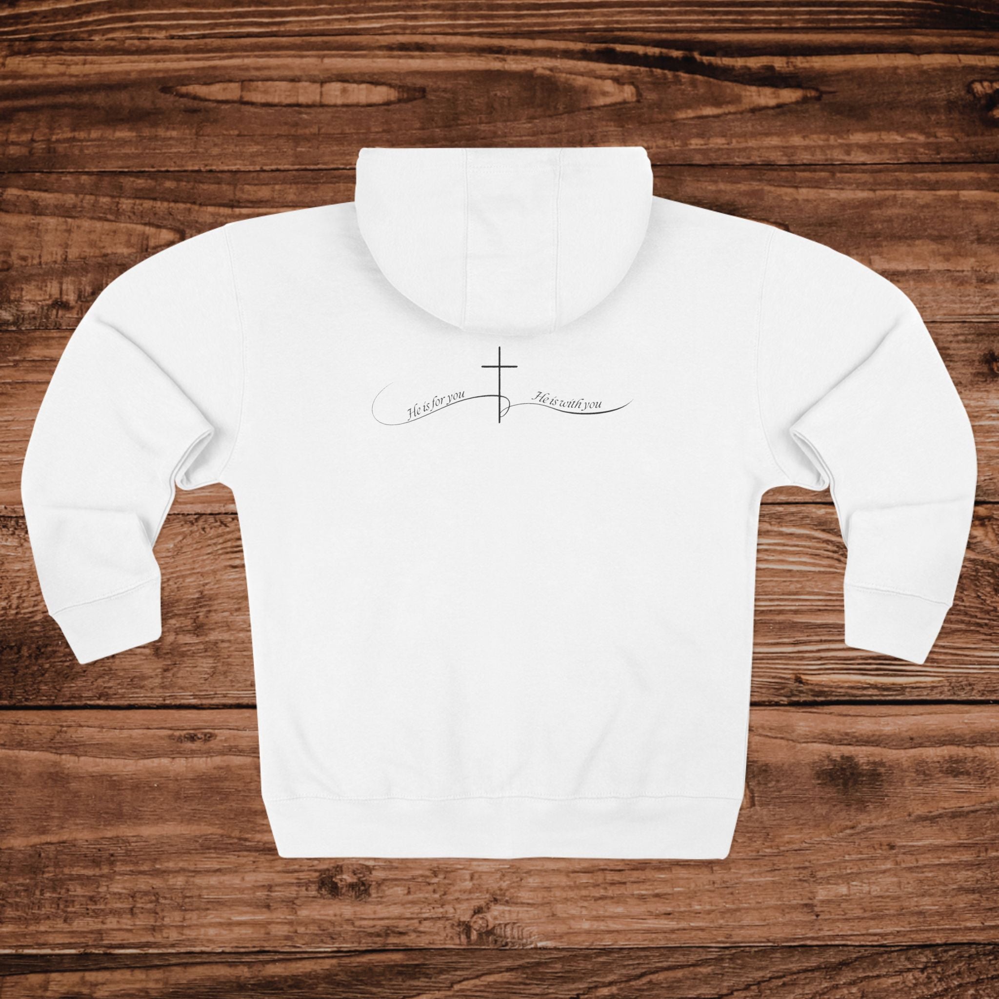 Christian Faith Cross Zip Up Hoodie | Scripture Apparel | Gift for Her