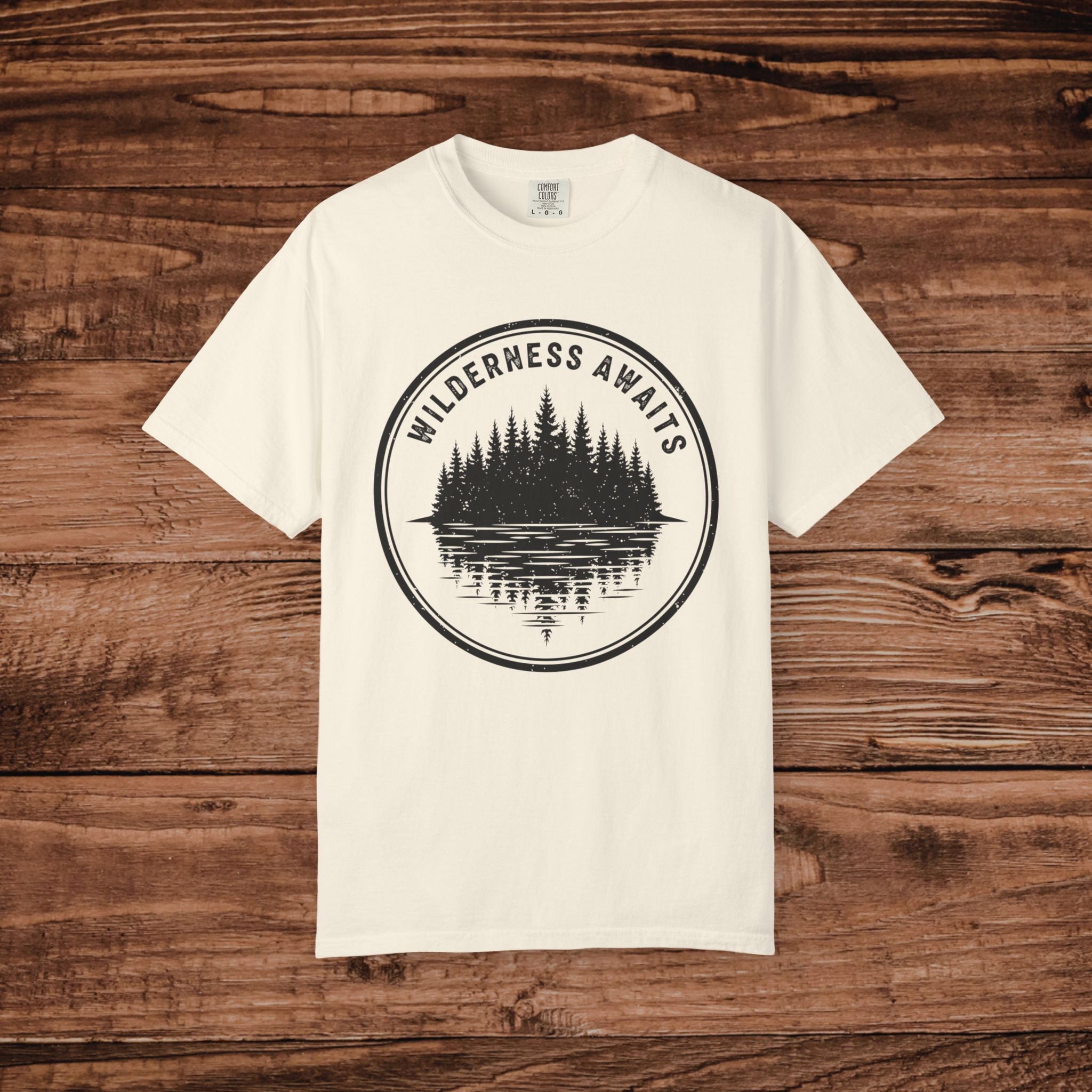 Wilderness Awaits T-Shirt | Nature Camping Outdoors