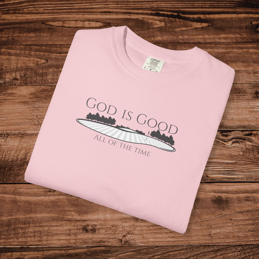 God Is Good Golf Landscape tee | Golf T-Shirt | Unisex Golf Aesthetic | Christian Aesthetic Golf | mens golf shirt | womens golf tshirt