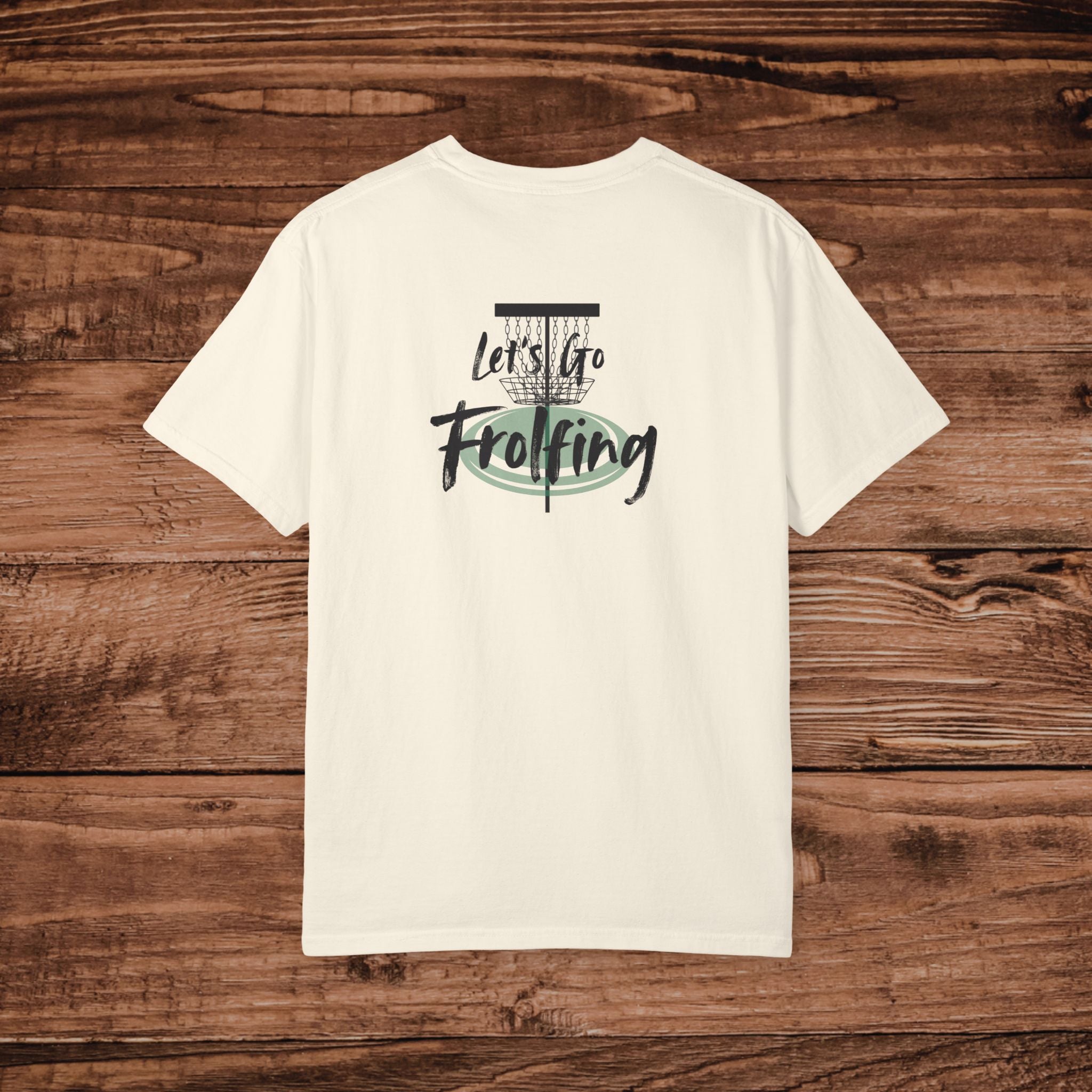 Frolfing Frisbee Golf T-Shirt, Dual Graphic Disc Golf Graphic Tee, Lets Go Frolfing, Frolf Gift, Disc Golfer Apparel, Outdoor Sports