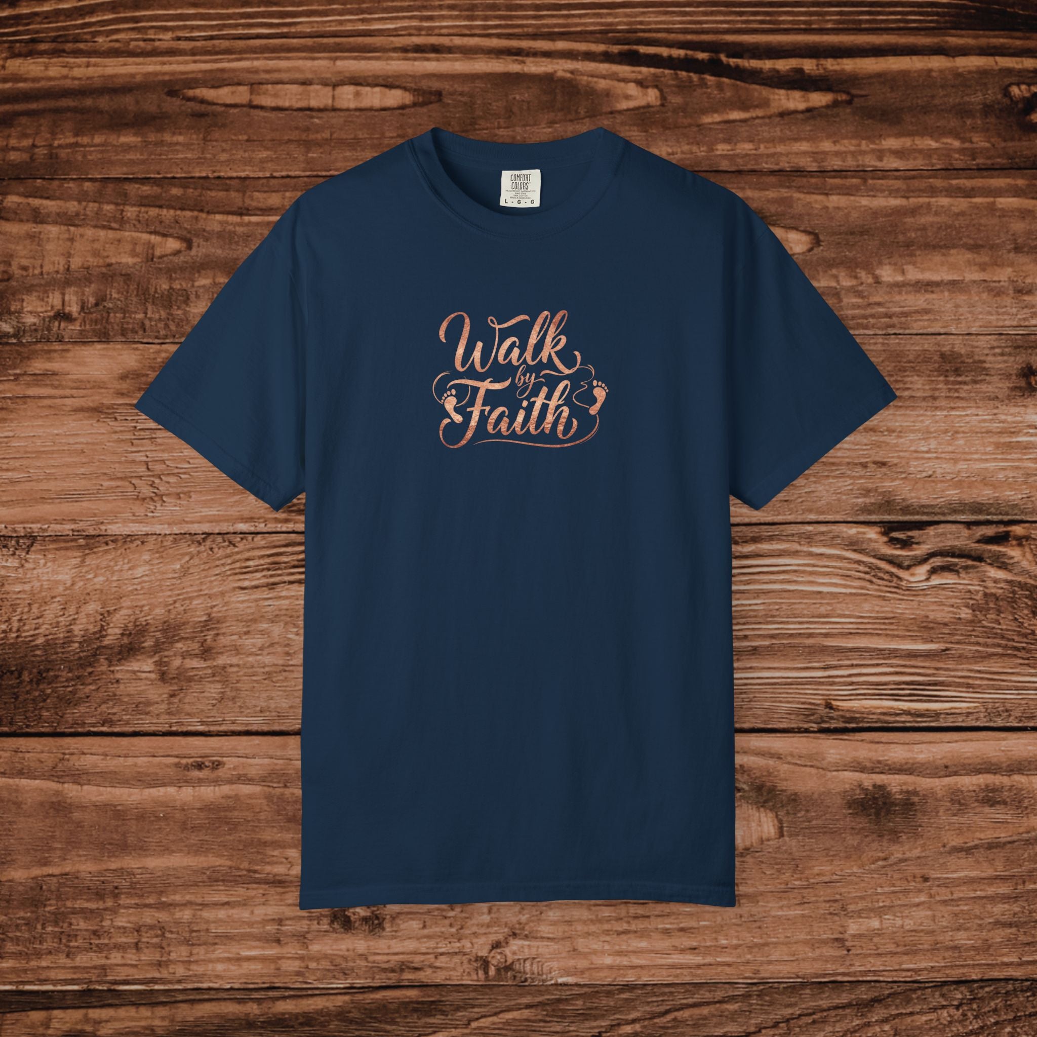 Walk by Faith T-shirt | Inspirational Christian Script Tee