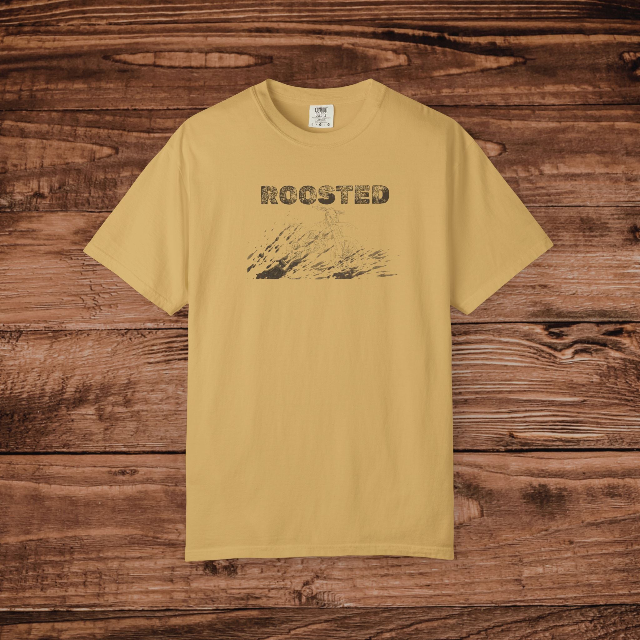 Dirt Bike T-Shirt Comfort Colors 1717, Vintage Motocross Graphic Tee, Retro Enduro Racing Shirt, Moto Life Gift, Roosted Off Road Apparel