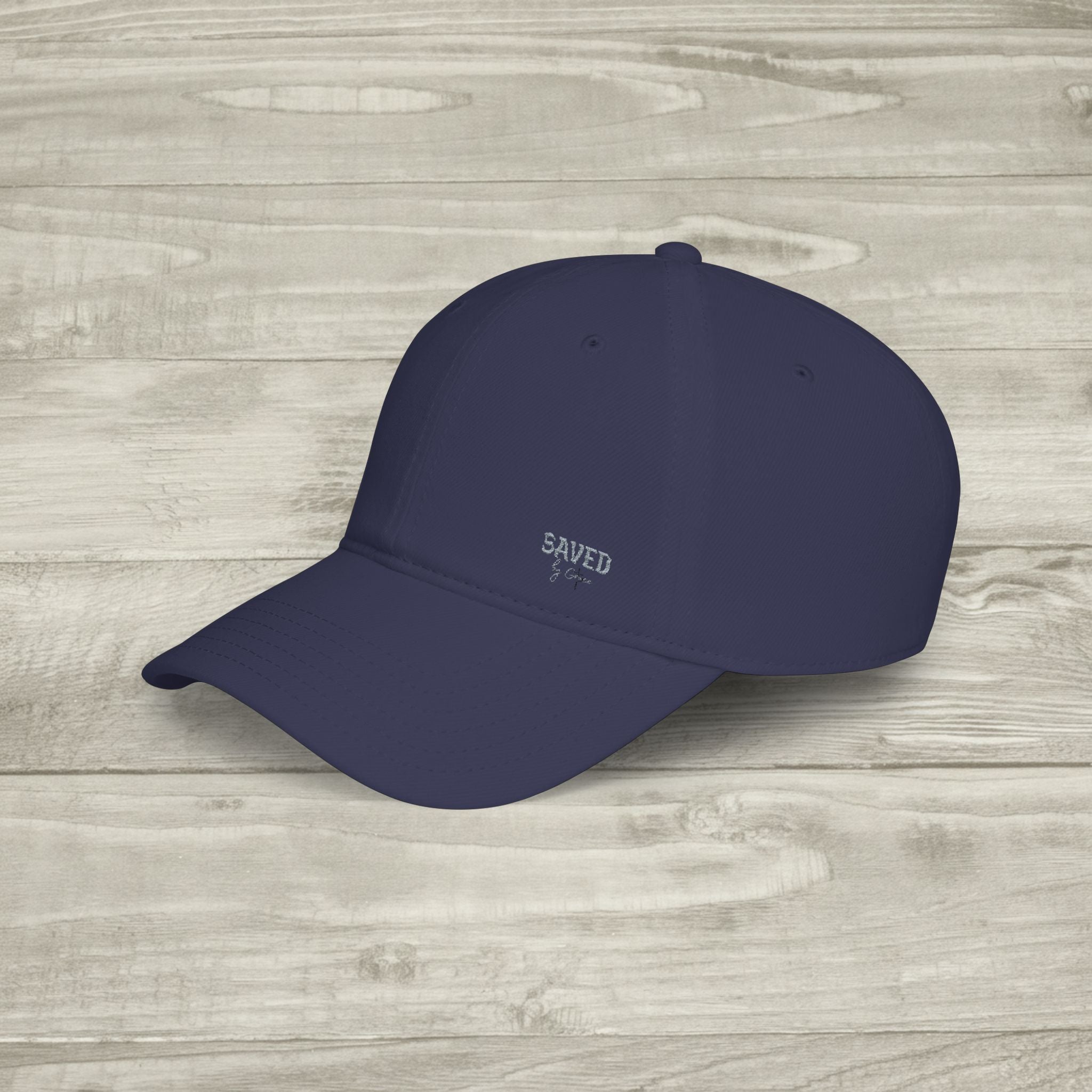 Embroidered Saved by Grace Hat, Christian Aesthetic Baseball Cap, Minimalist Faith Hat, Religious Streetwear Headwear, Embroidered Cross Cap