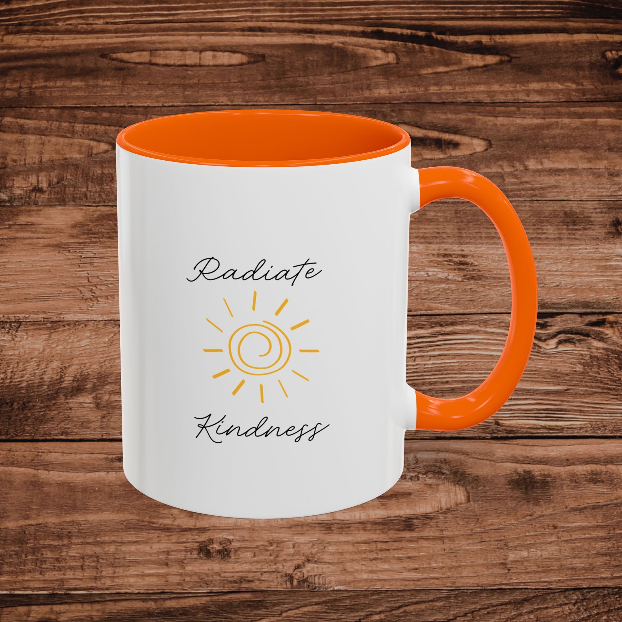 Radiate Happiness Sun Accent Coffee Mug