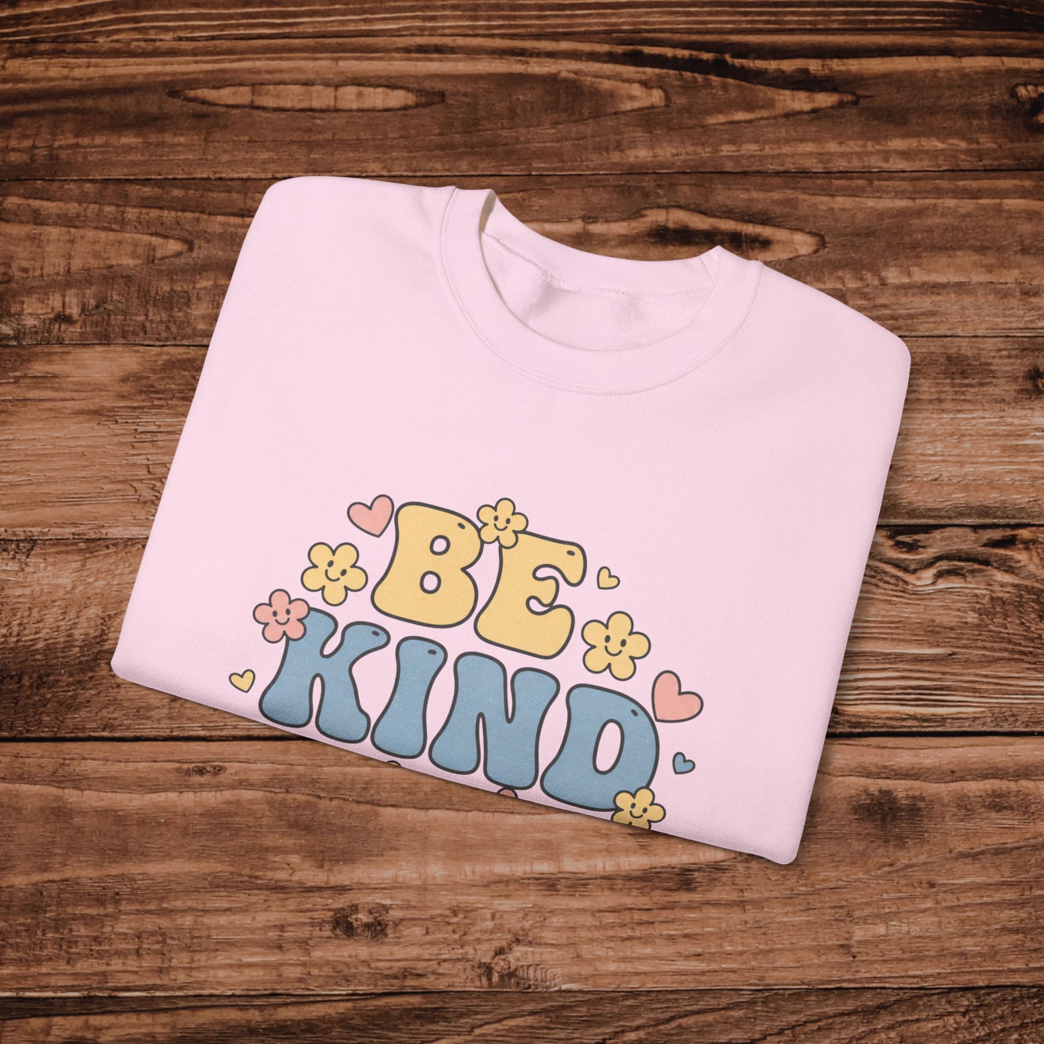 Be Kind floral retro design Sweatshirt | Positive message crewneck
