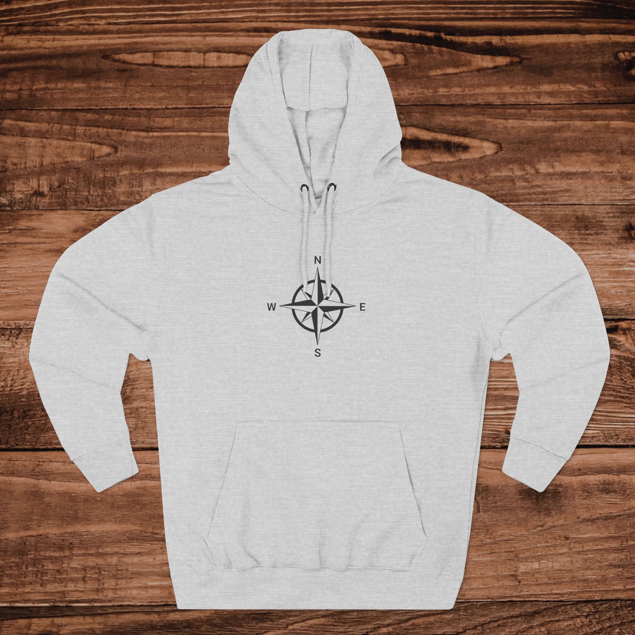 Minimal Compass Graphic Hoodie | Nautical North South East West