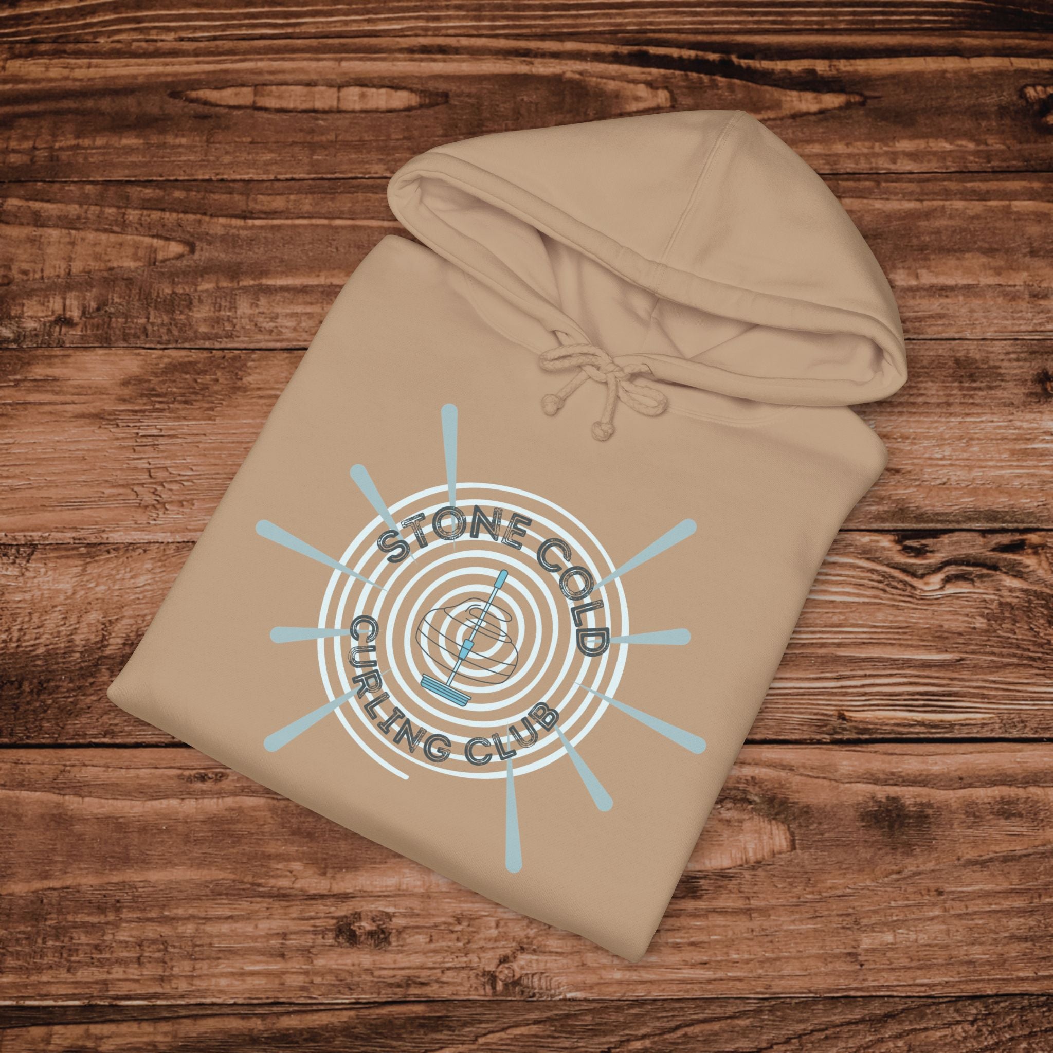 Stone Cold Curling Club Hoodie, Curling Stone Sweatshirt, Minimalist Curling Sweatshirt, Curler Hoodie, Aesthetic Curling Pullover