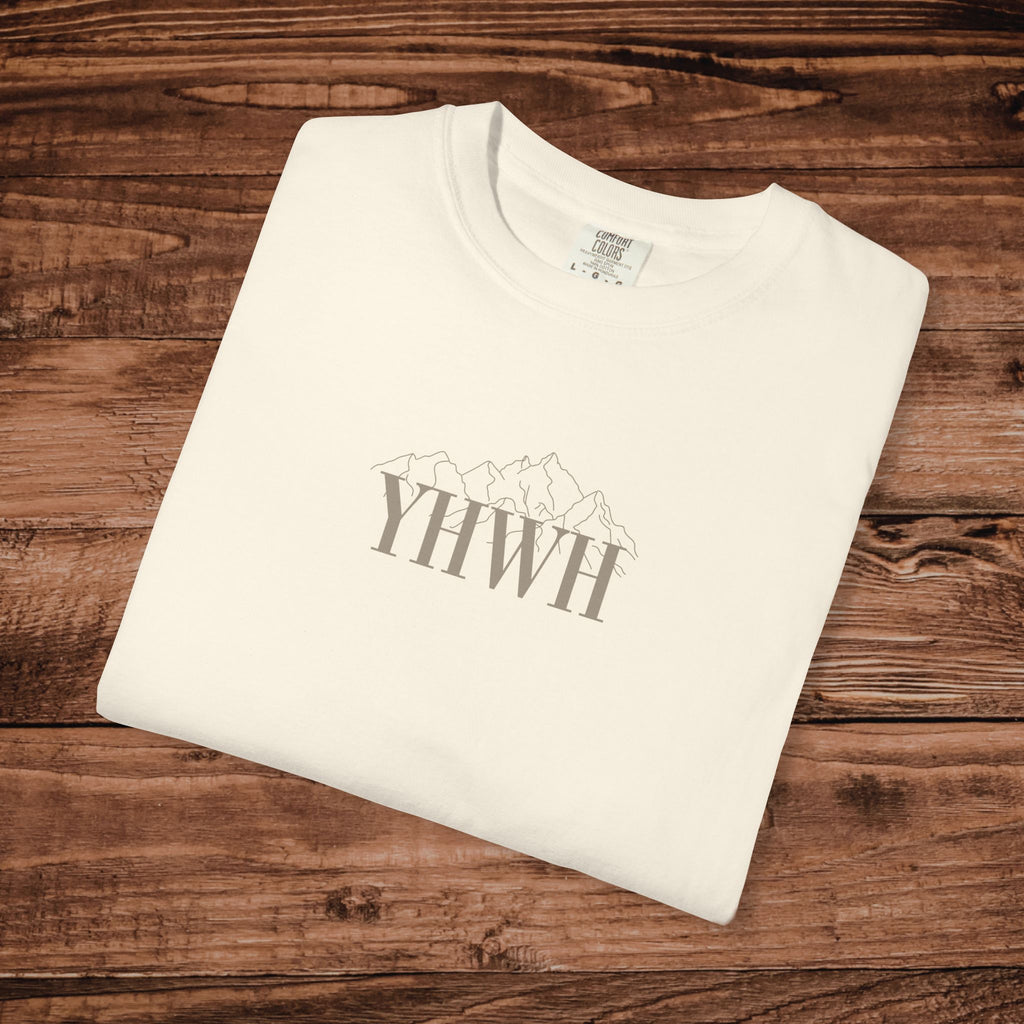 YHWH Shirt, Yahweh Hebrew Tee, Christian Minimalist T-shirt, Names of God Apparel, Biblical Typography Shirt | Faith Based Gift for Women