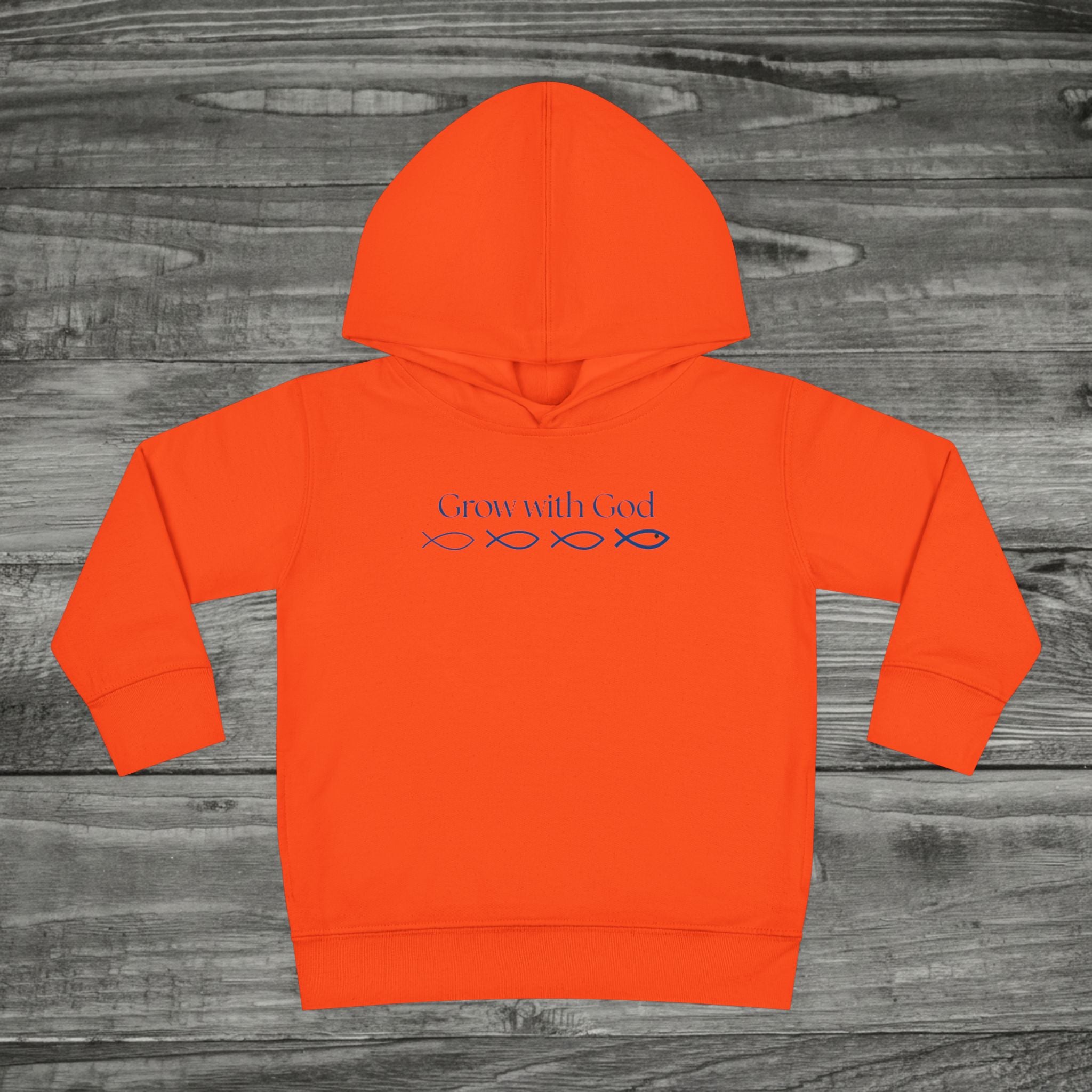 Toddler Grow With God Hoodie, Christian toddler pullover, Faith kids Sweatshirt, Sunday School, Cute Jesus Hoodie for Boys and Girls