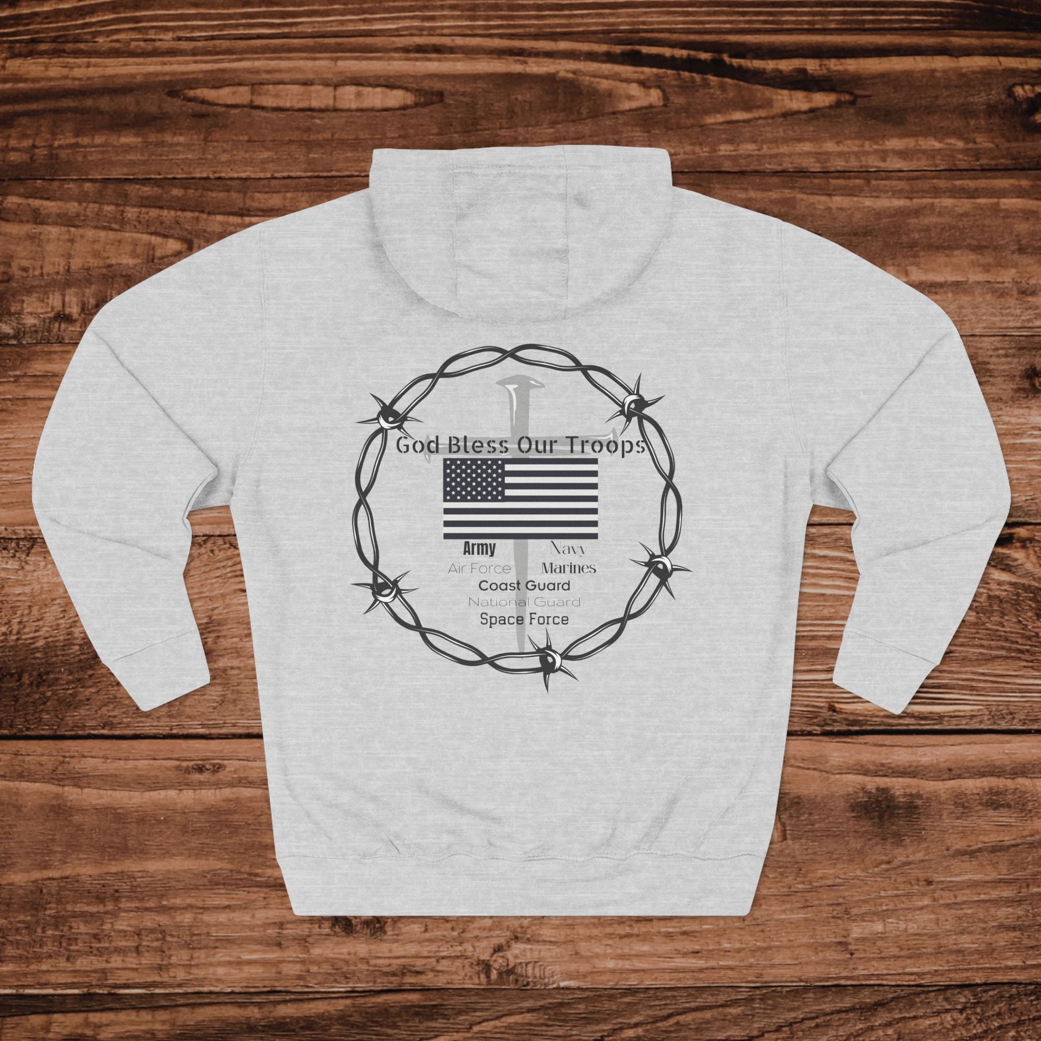 Military Support design Hoodie | Faith Based