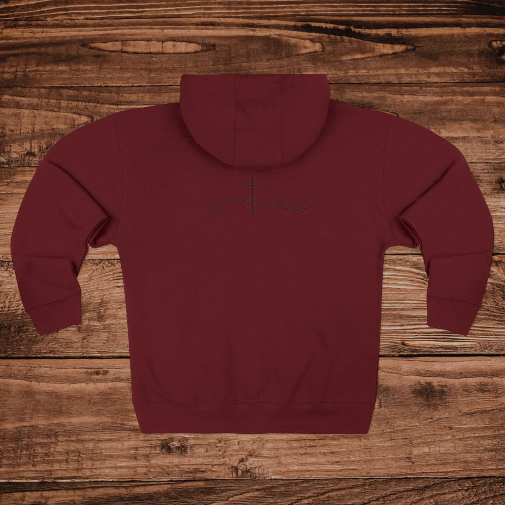 Christian Faith Cross Zip Up Hoodie | Scripture Apparel | Gift for Her