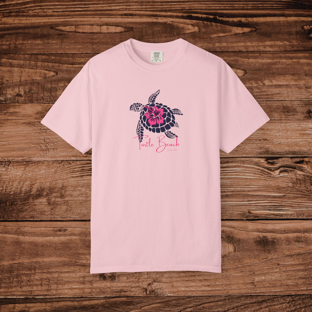 Turtle Beach Florida Shirt, Vintage Sea Turtle Tee, Coastal Aesthetic Beach Top, Florida Vacation Souvenir, Comfort Colors Unisex T-shirt