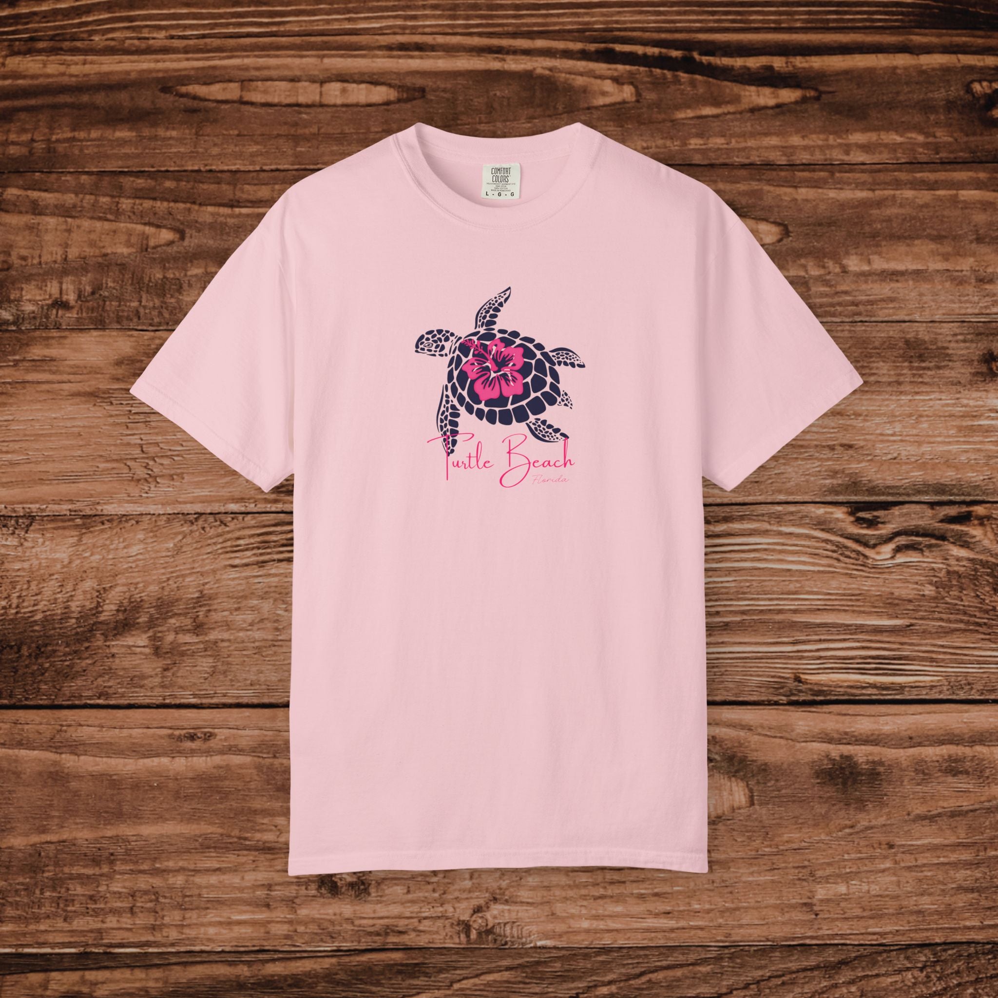 Turtle Beach Florida Shirt, Vintage Sea Turtle Tee, Coastal Aesthetic Beach Top, Florida Vacation Souvenir, Comfort Colors Unisex T-shirt