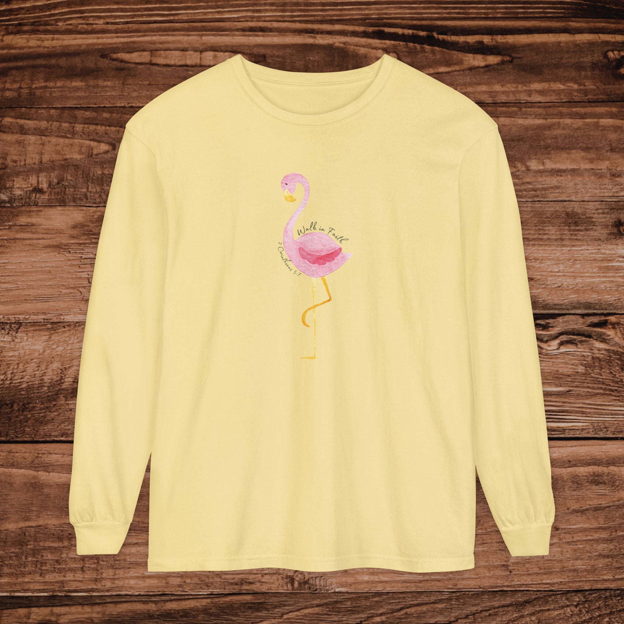 Flamingo Summer Nights Long Sleeve T-Shirt | Tropical Beach Vibe
