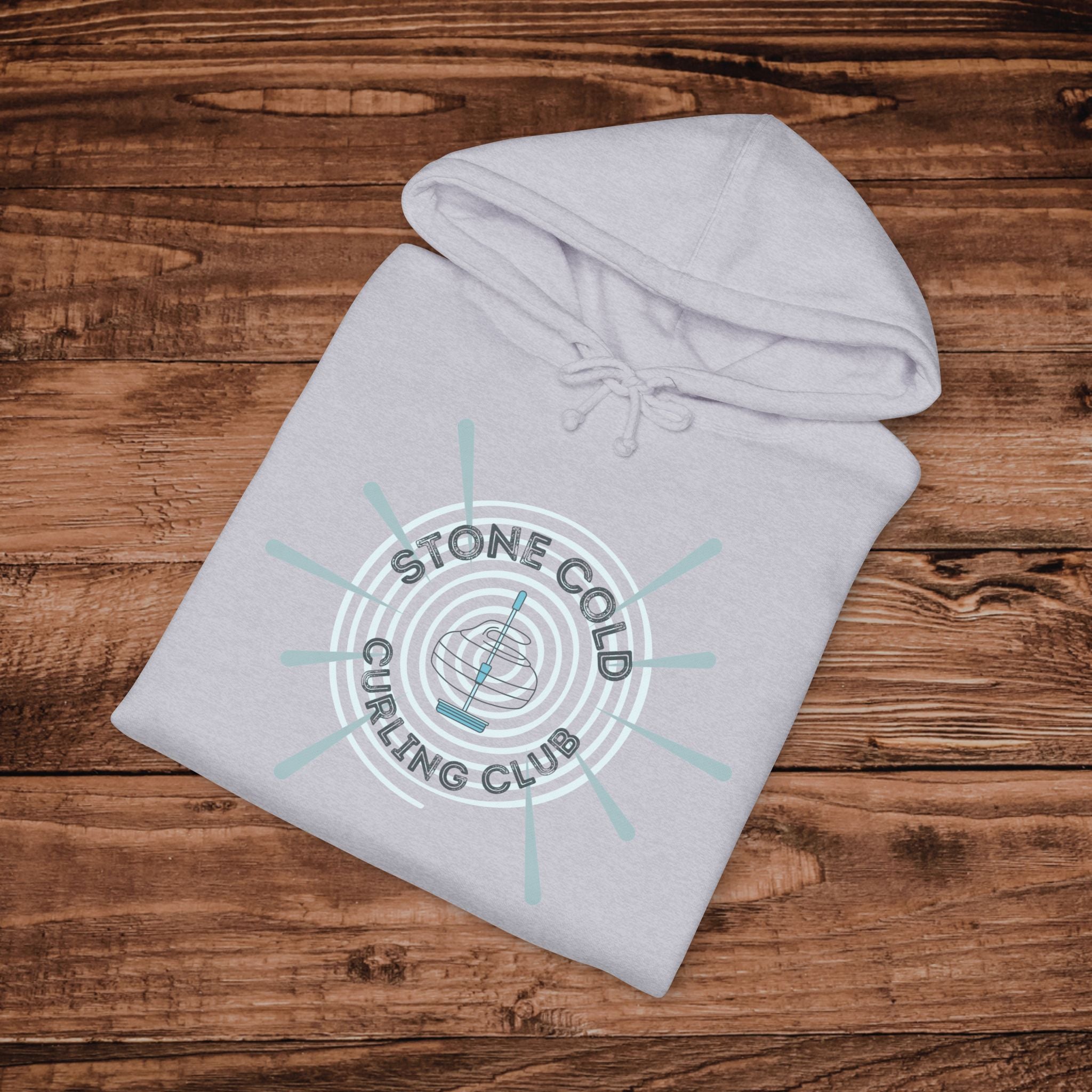 Stone Cold Curling Club Hoodie, Curling Stone Sweatshirt, Minimalist Curling Sweatshirt, Curler Hoodie, Aesthetic Curling Pullover