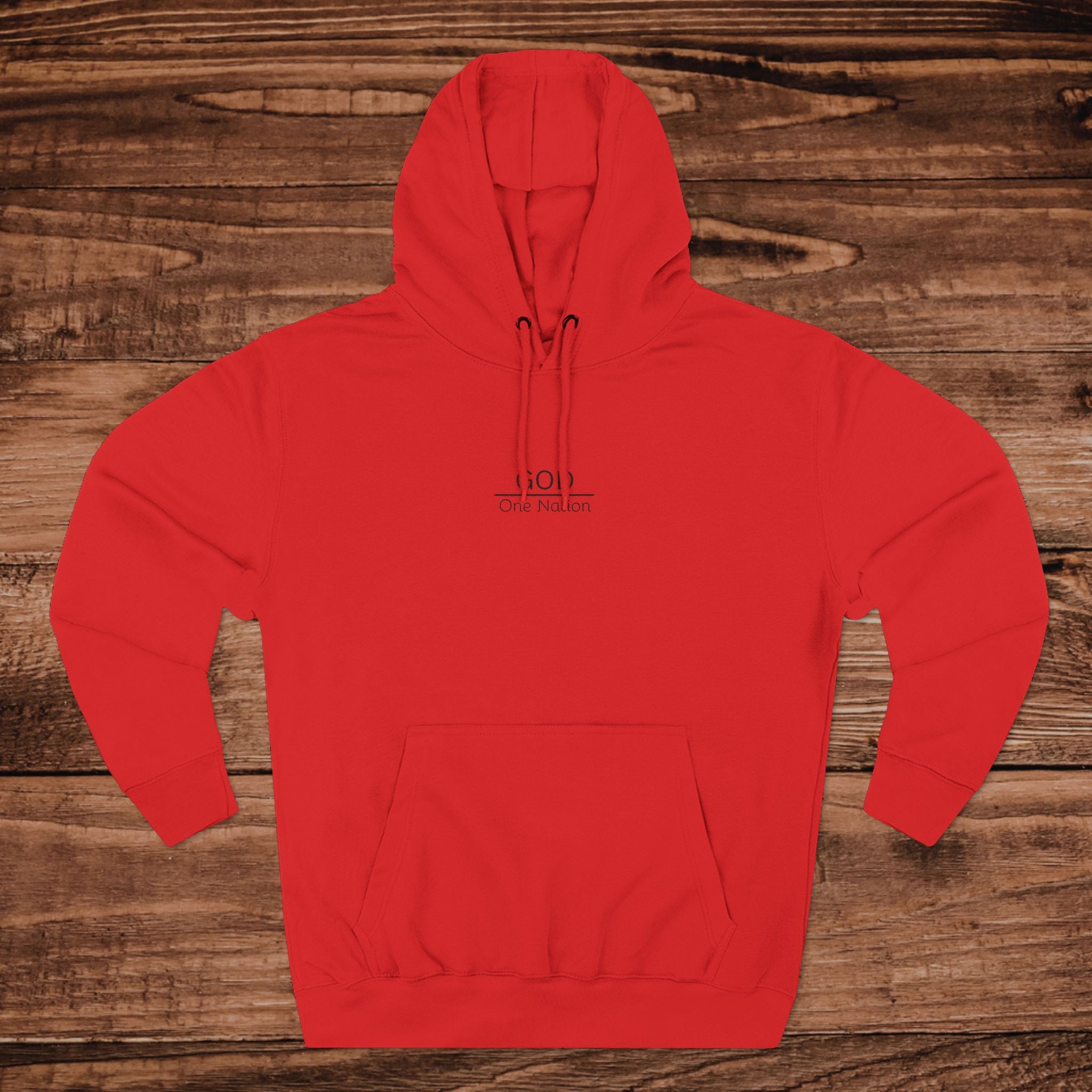 One Nation Under GOD Embroidary hoodie