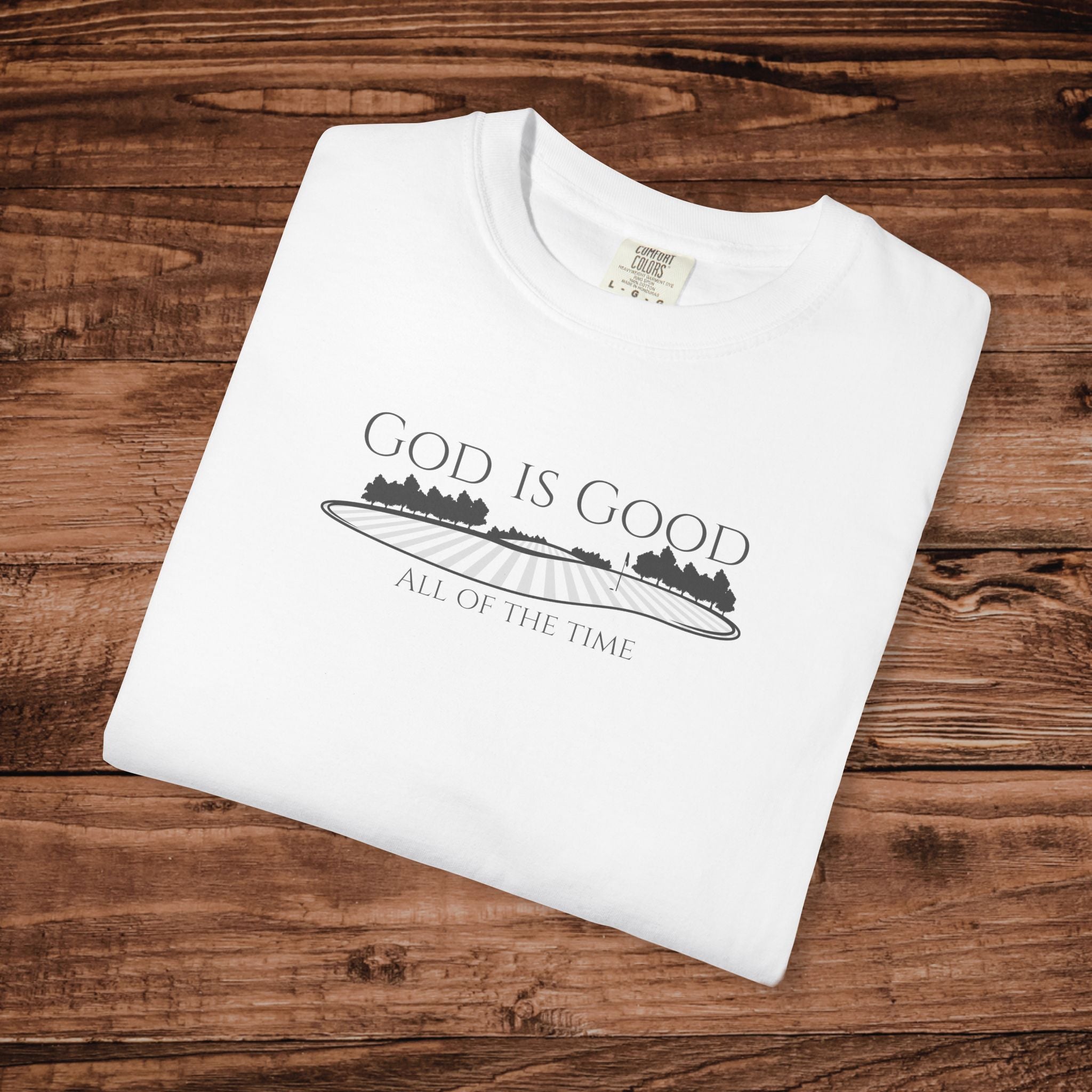 God Is Good Golf Landscape tee | Golf T-Shirt | Unisex Golf Aesthetic | Christian Aesthetic Golf | mens golf shirt | womens golf tshirt