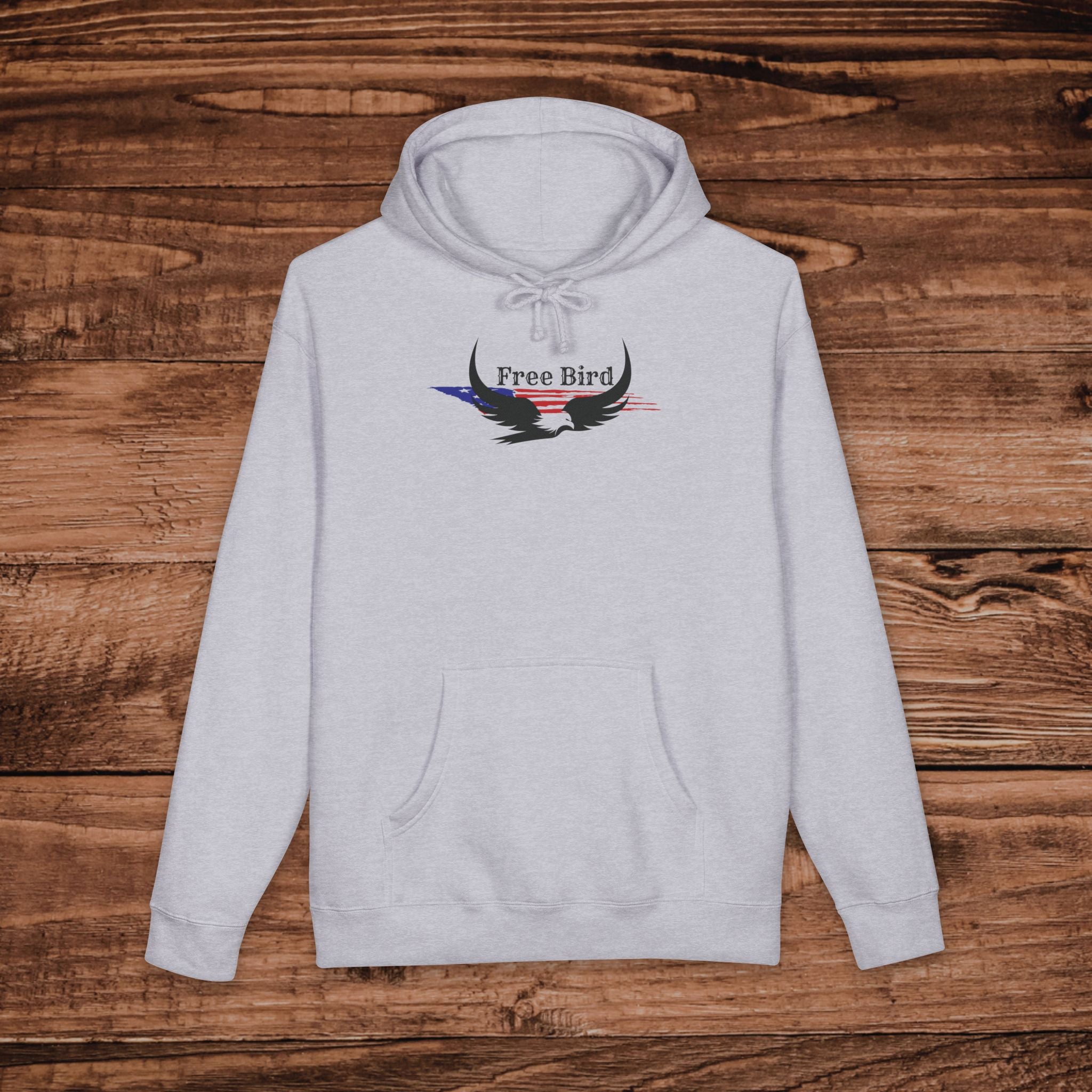American Eagle Hoodie, Patriotic Free Bird Sweatshirt, 4th of July, Faith Nature Apparel, USA Pride Pullover, Minimalist Christian Hoodie