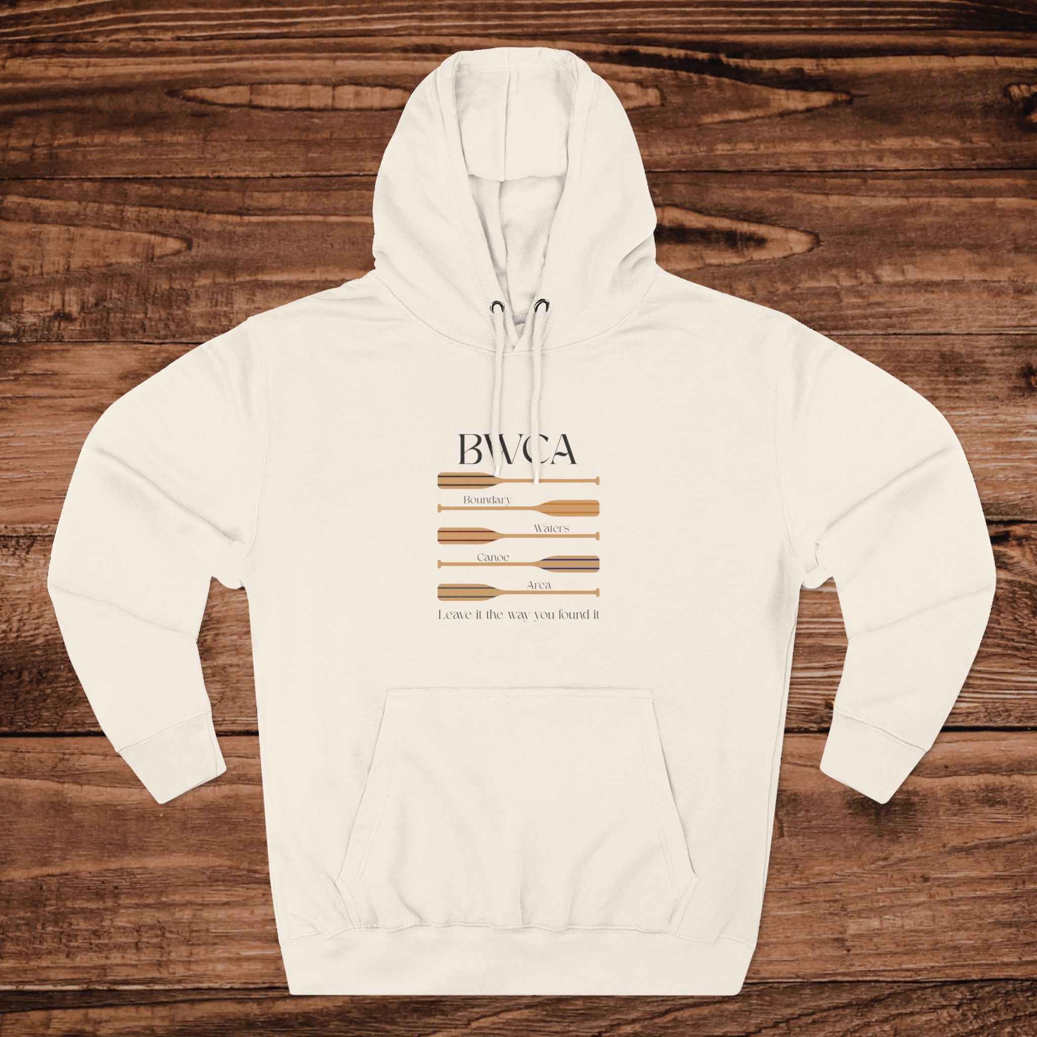 BWCA Boundary Waters Canoe Area Hoodie | Three-Panel Fleece