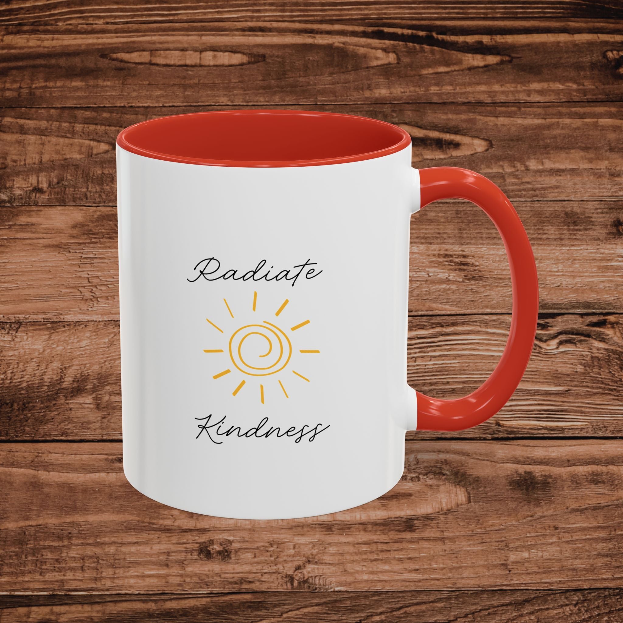 Radiate Happiness Sun Accent Coffee Mug