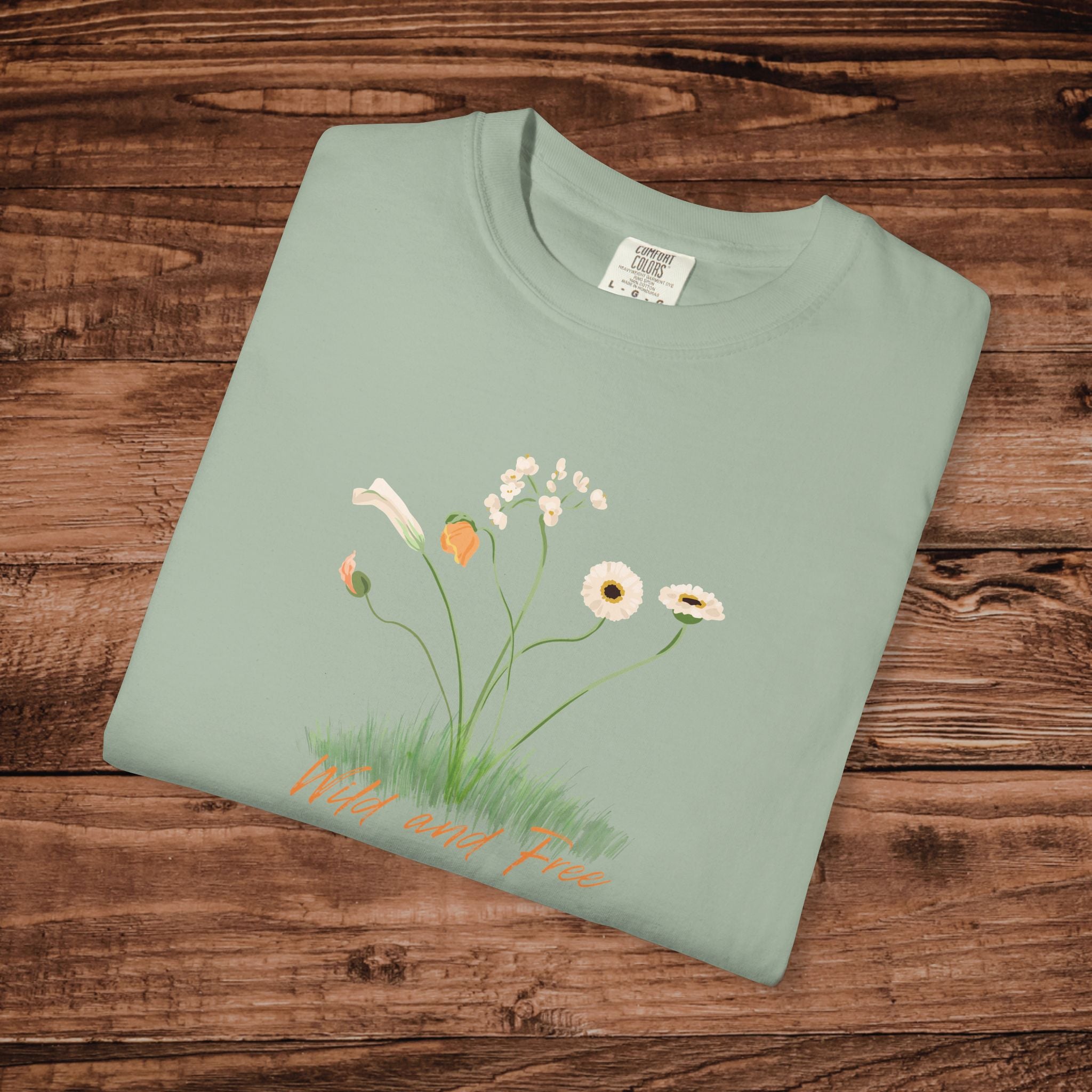 Wild and Free Floral T-Shirt | Wild Flower Meadow Floral Tee