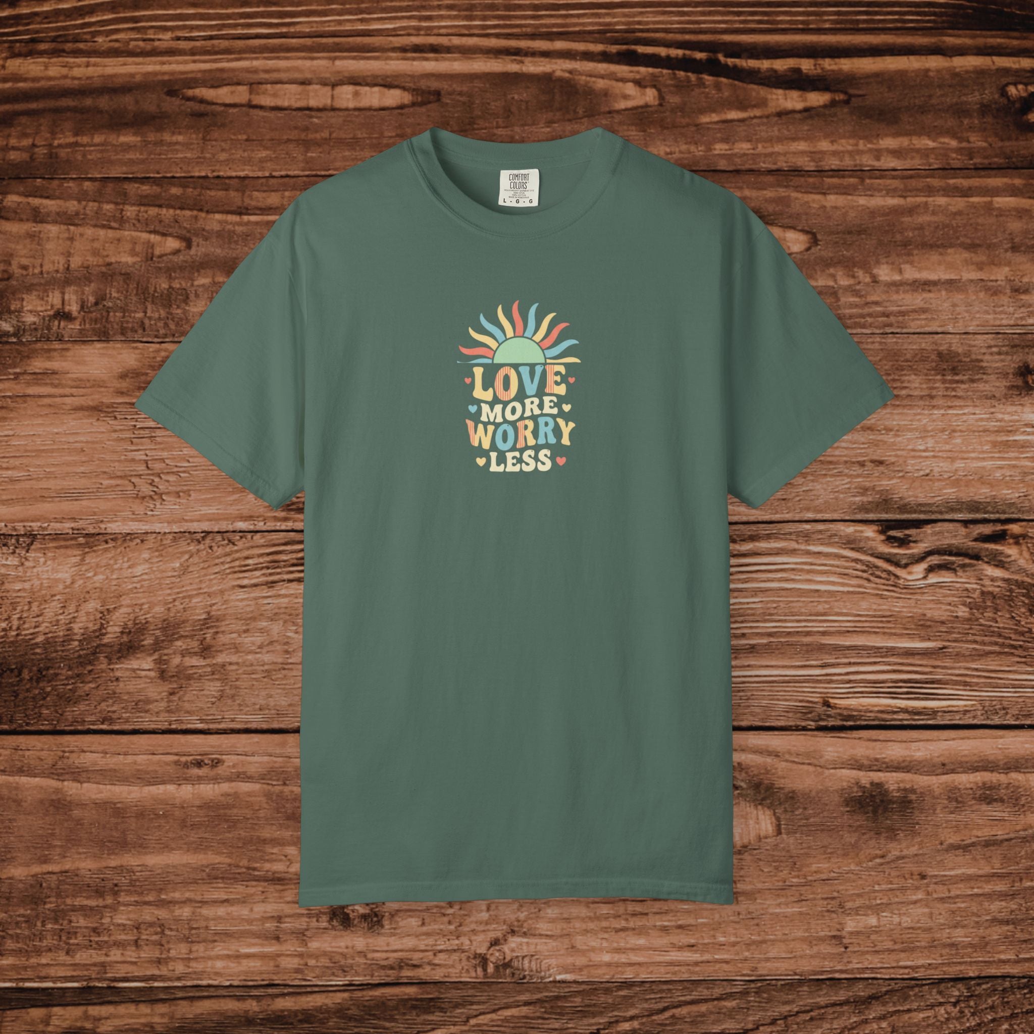 Love Worry Less sunburst tee | T-Shirt