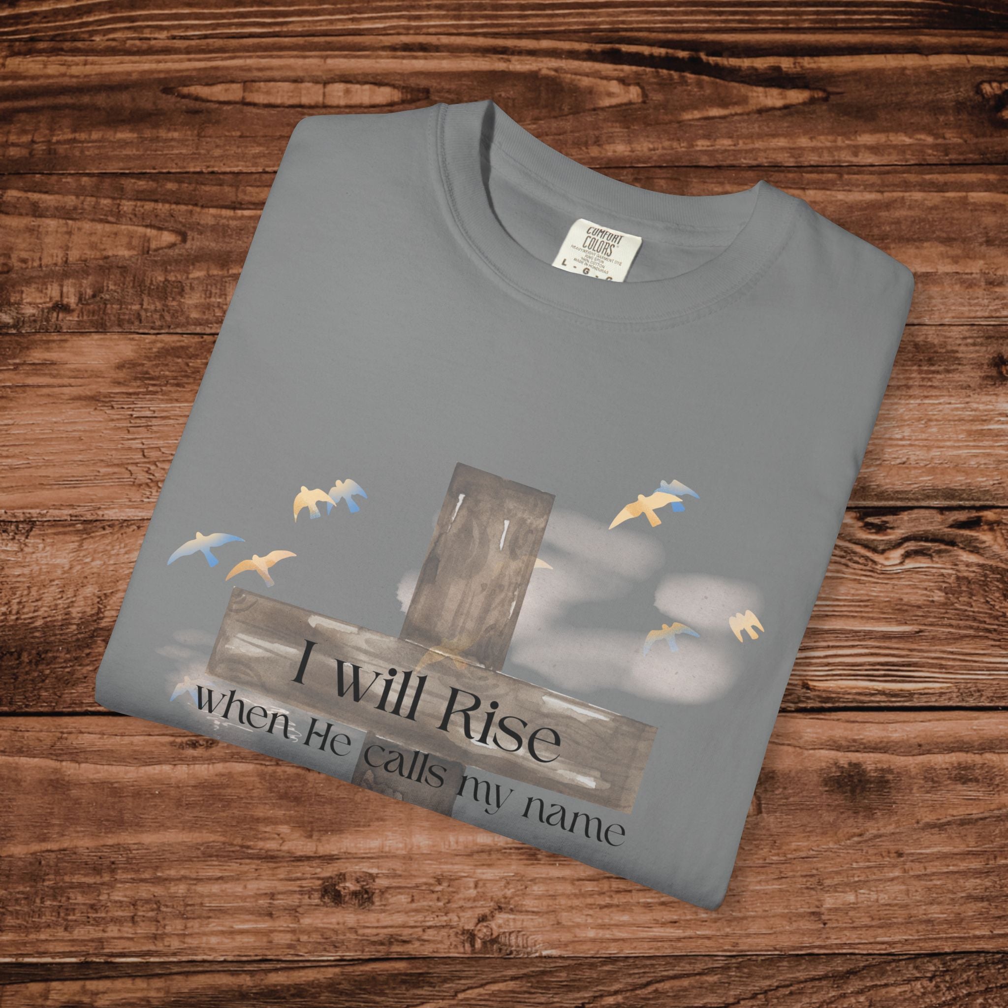 I Will Rise cross design T-Shirt | Christian faith