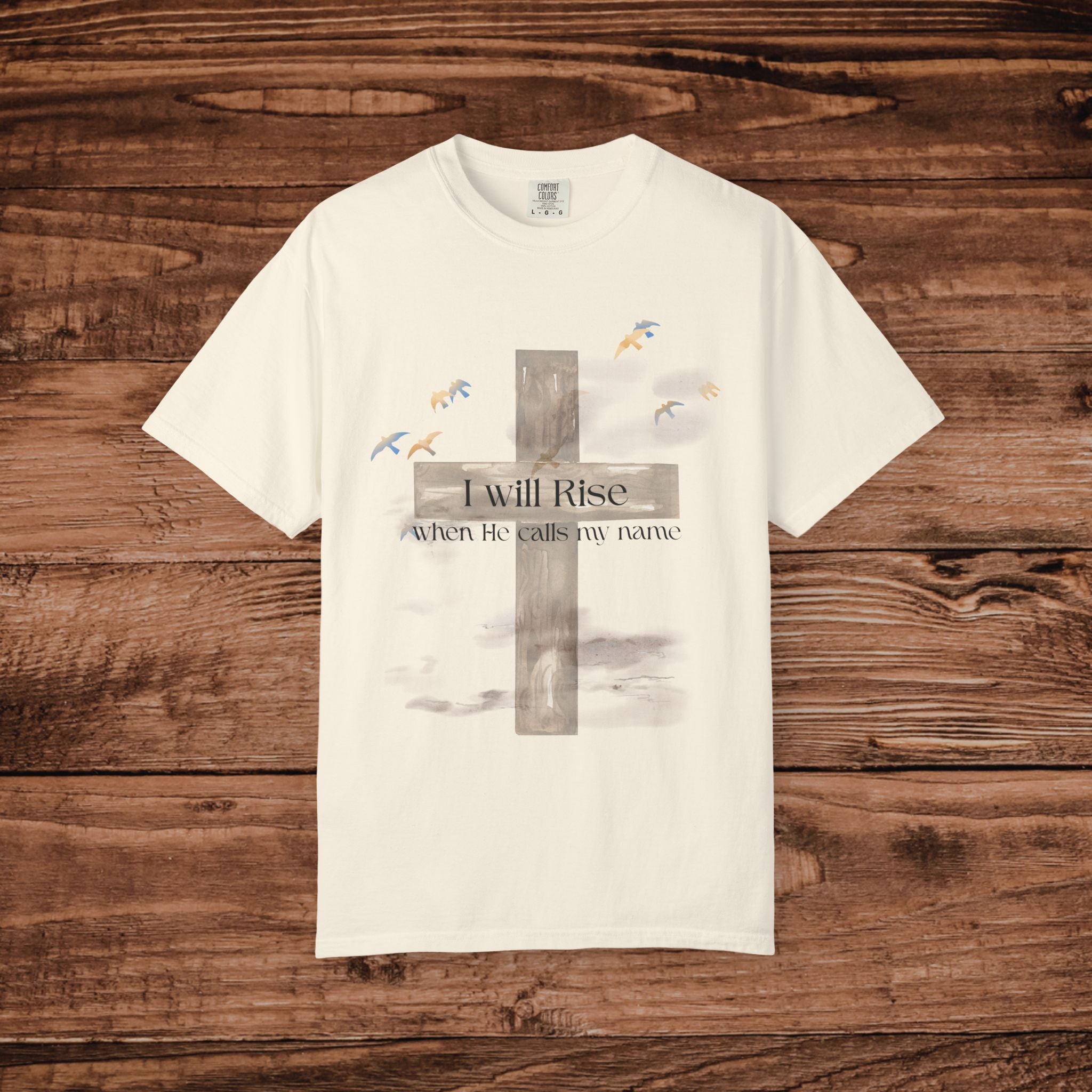 I Will Rise cross design T-Shirt | Christian faith