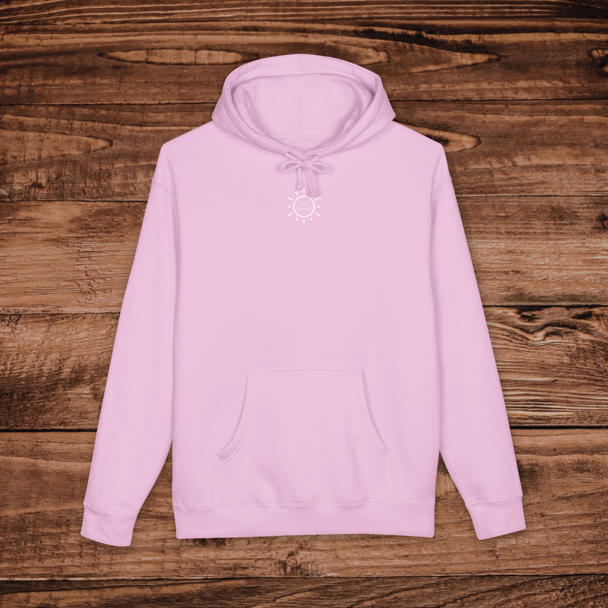 Embroidered Hello Sunshine Hoodie, Aesthetic Sun Sweatshirt, Premium Pullover, Minimalist Sunshine Gift, Oversized Unisex Hoodie