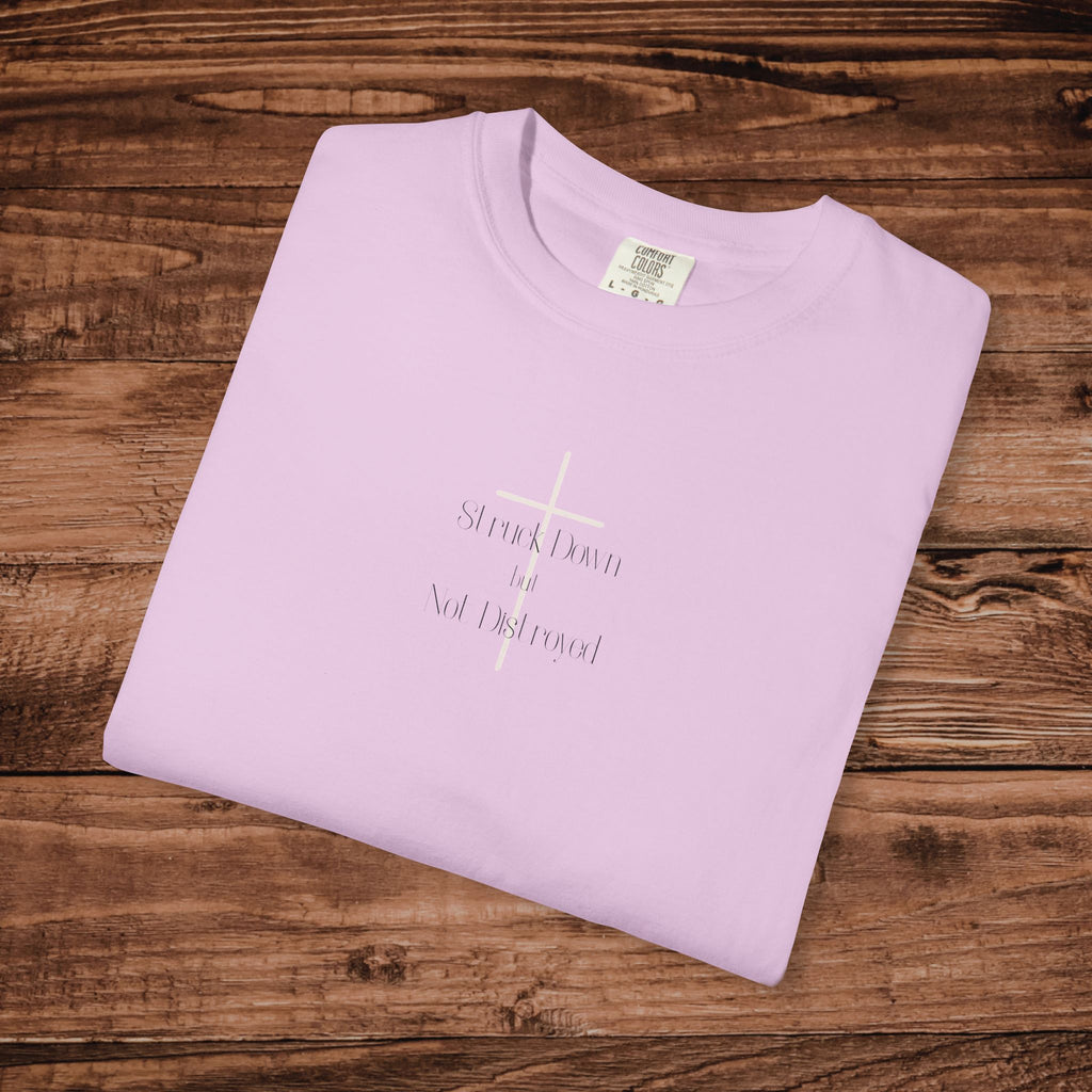 Adult T-shirt | Struck down but not destroyed Cross