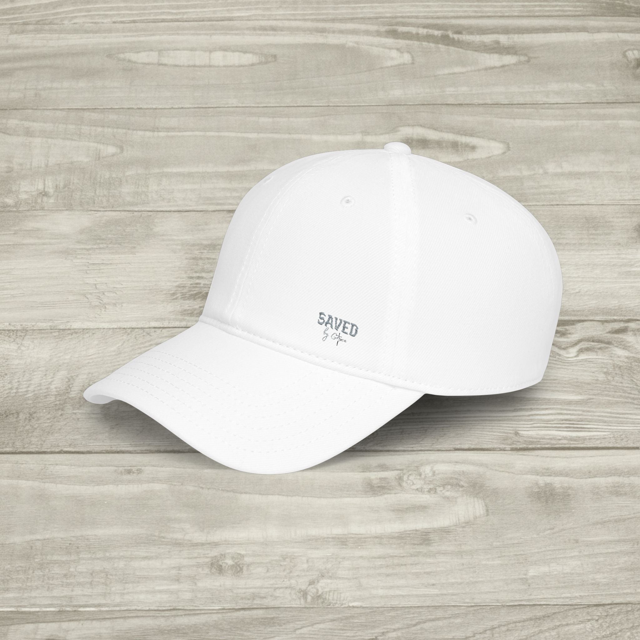 Embroidered Saved by Grace Hat, Christian Aesthetic Baseball Cap, Minimalist Faith Hat, Religious Streetwear Headwear, Embroidered Cross Cap