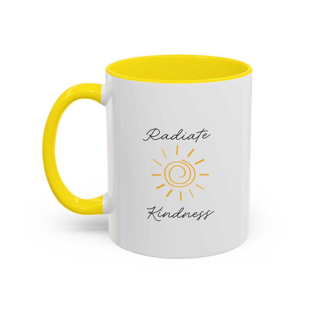 Radiate Happiness Sun Accent Coffee Mug