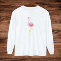 Flamingo Summer Nights Long Sleeve T-Shirt | Tropical Beach Vibe