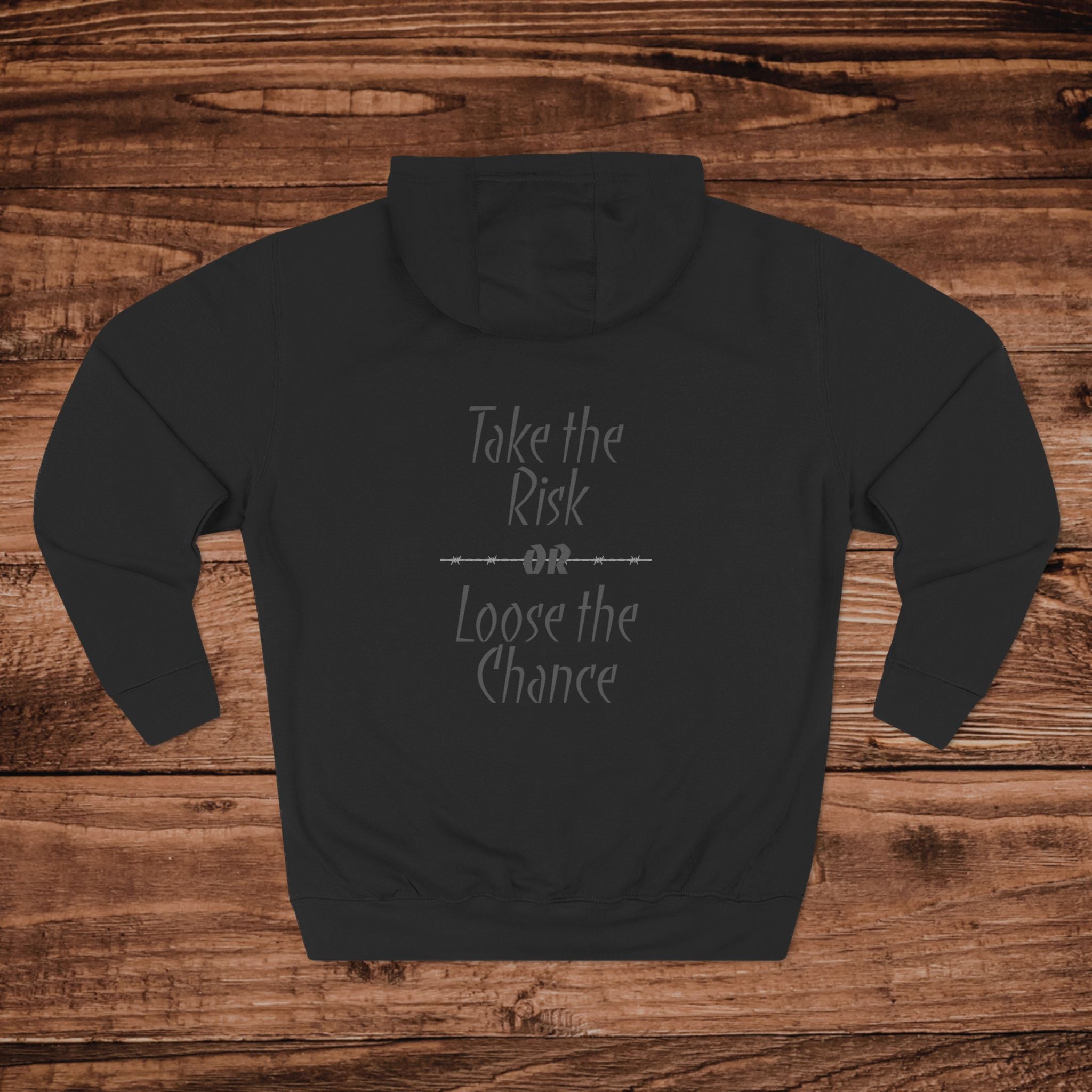 Take The Risk Or Lose The Chance Hoodie, Motivational Sweatshirt, Minimalist Hoodie, Premium Streetwear Pullover