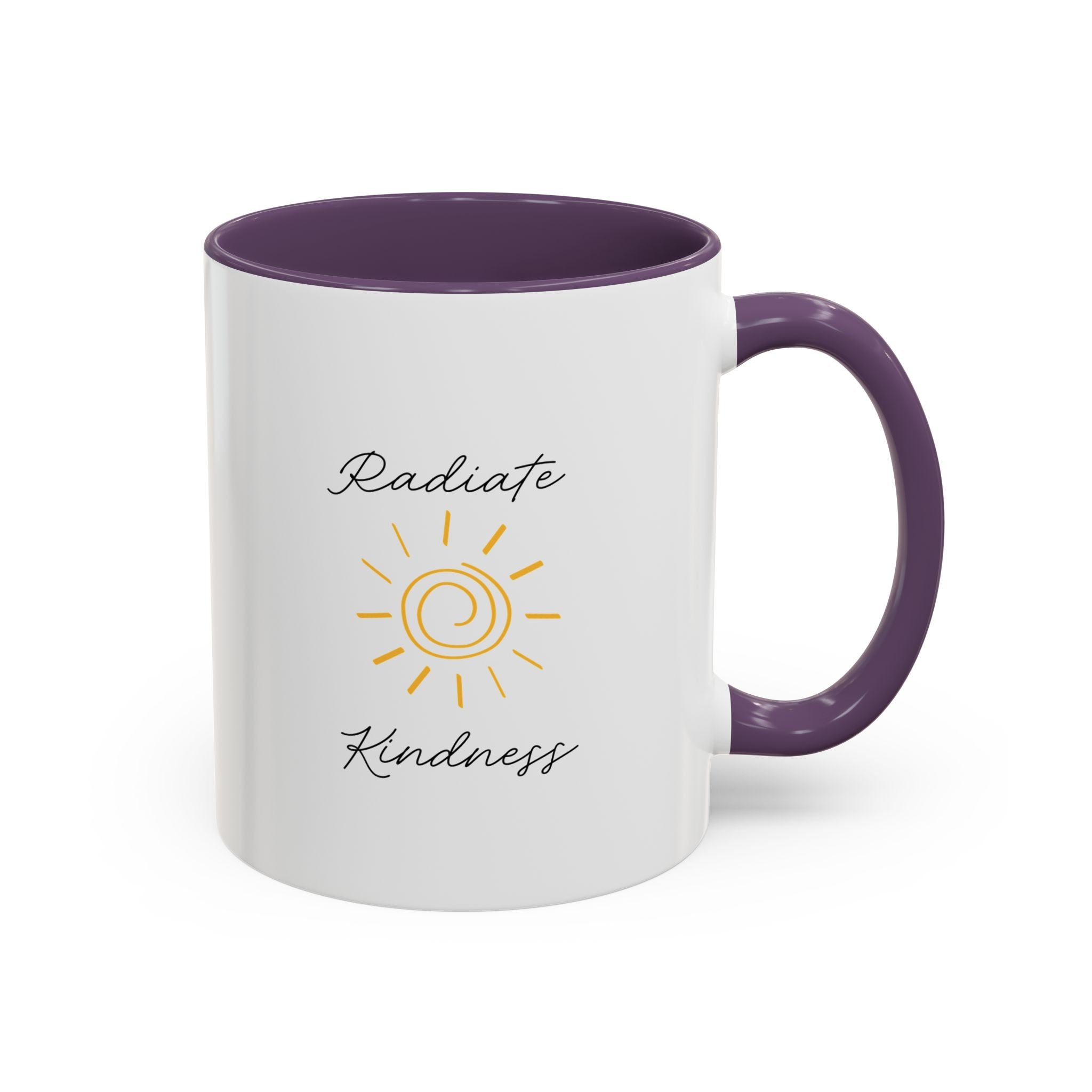 Radiate Happiness Sun Accent Coffee Mug