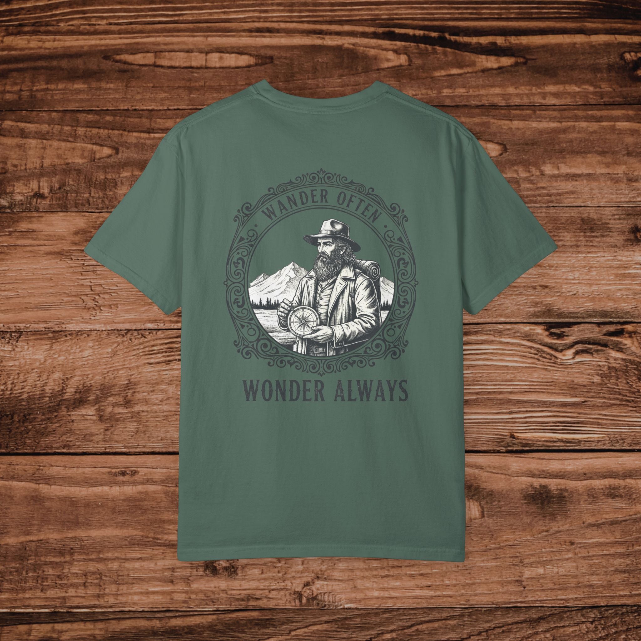 Wander Often Wander Always T-shirt | Explorer Compass Illustration