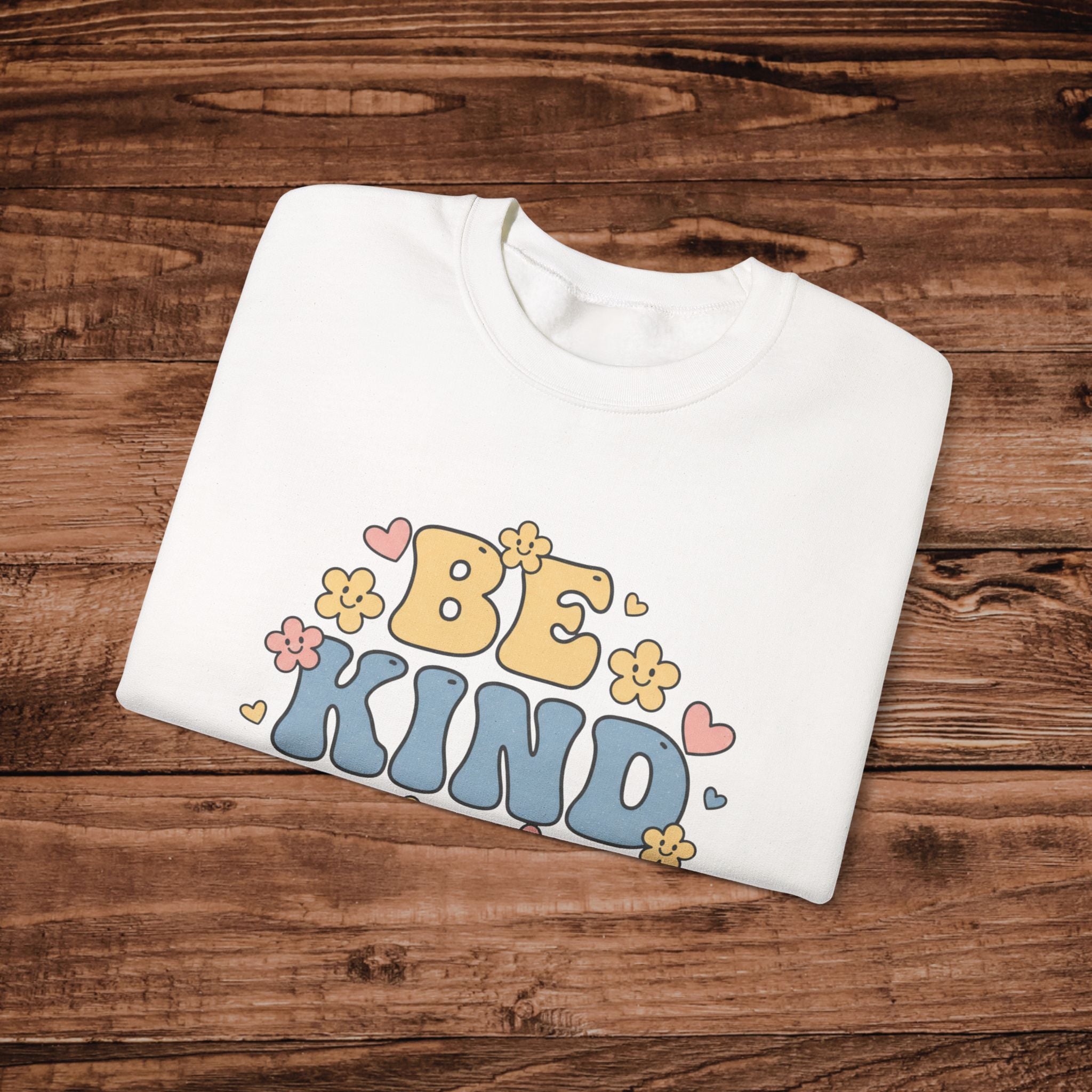 Be Kind floral retro design Sweatshirt | Positive message crewneck