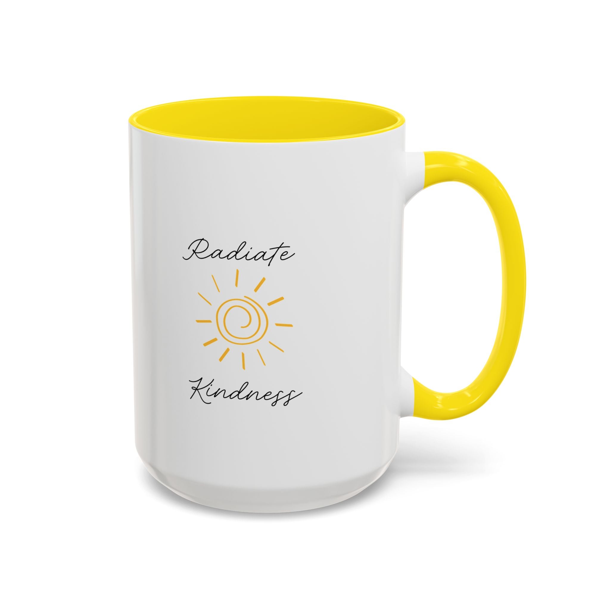 Radiate Happiness Sun Accent Coffee Mug