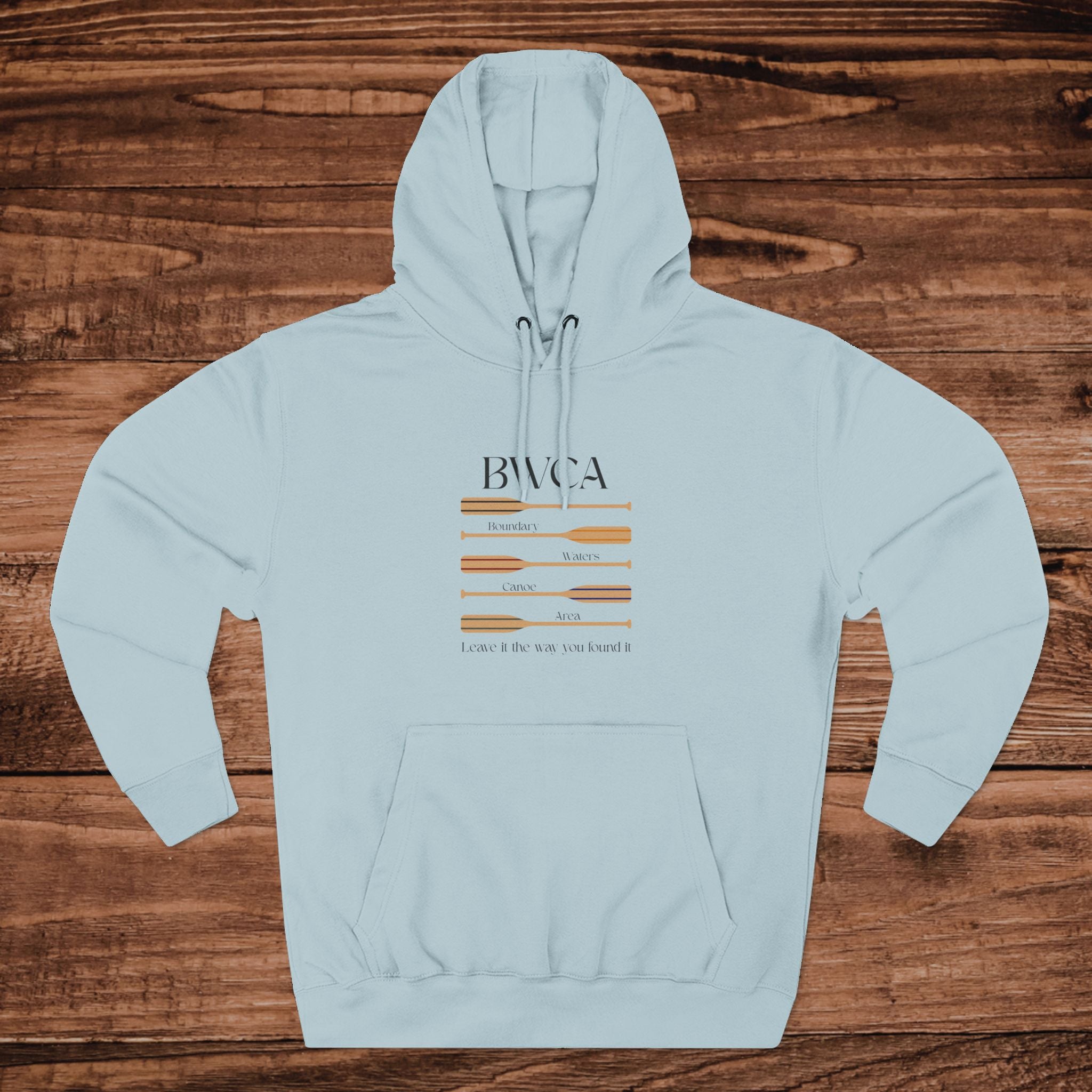 BWCA Boundary Waters Canoe Area Hoodie | Three-Panel Fleece