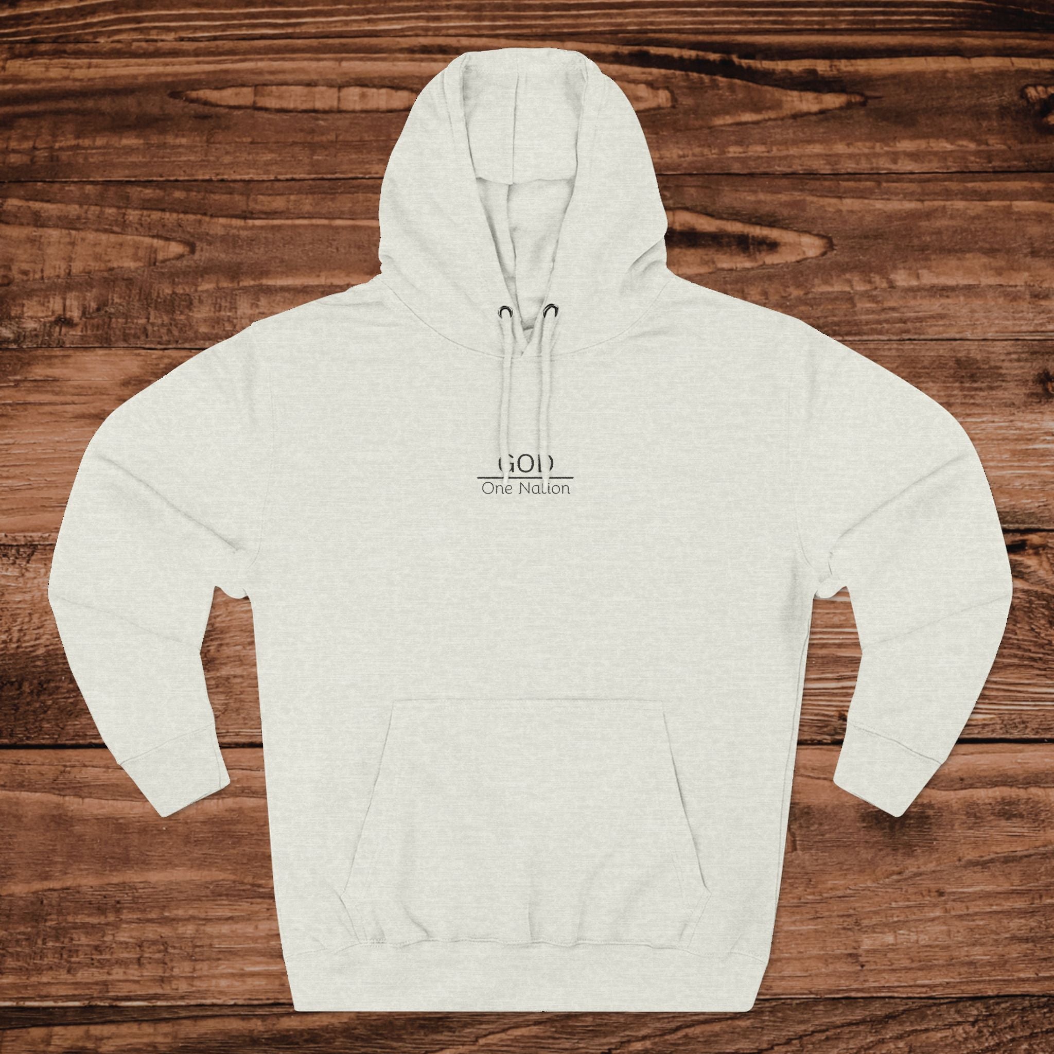 One Nation Under GOD Embroidary hoodie