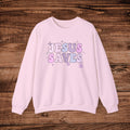 Jesus Saves Sweatshirt | Christian Faith Typography Crewneck