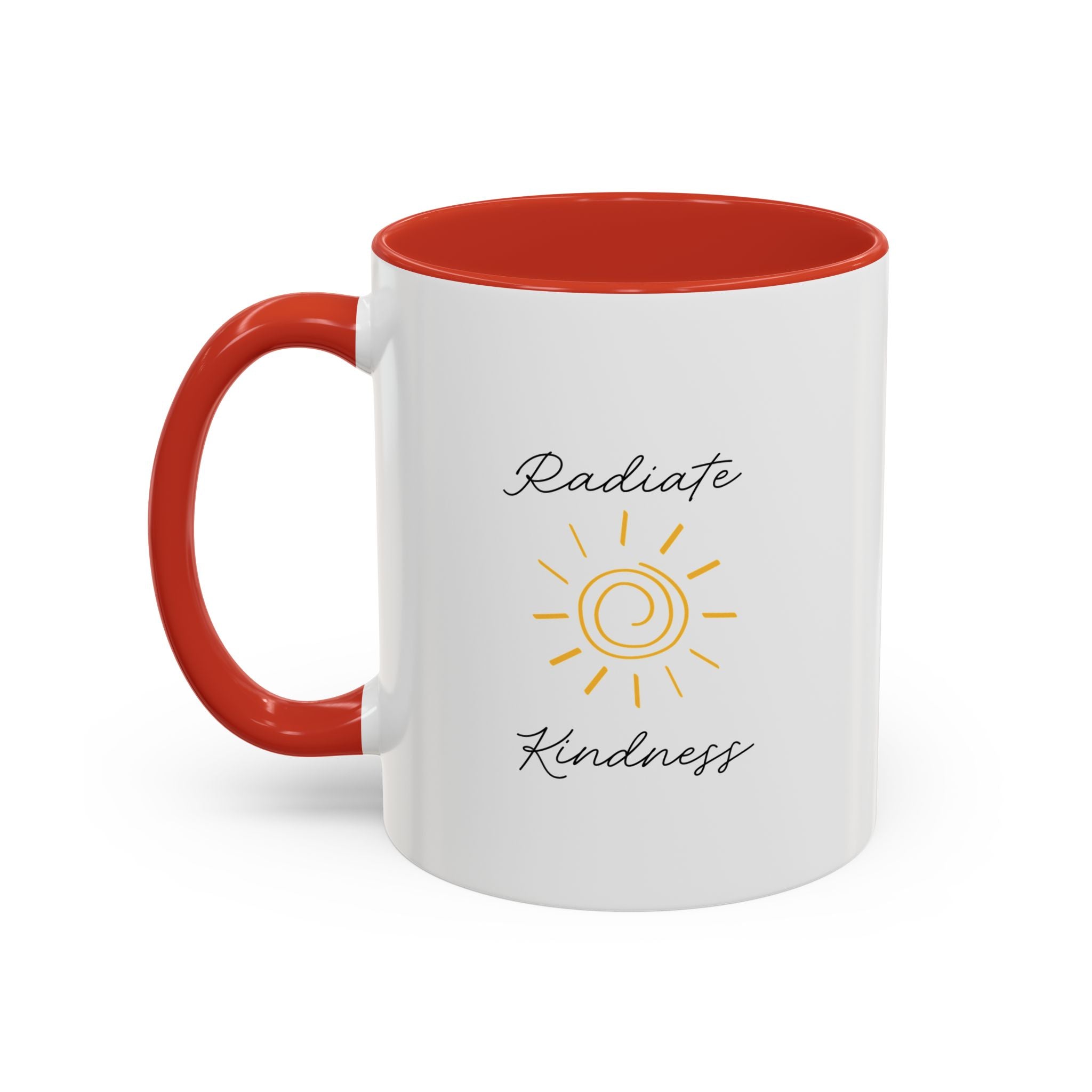 Radiate Happiness Sun Accent Coffee Mug